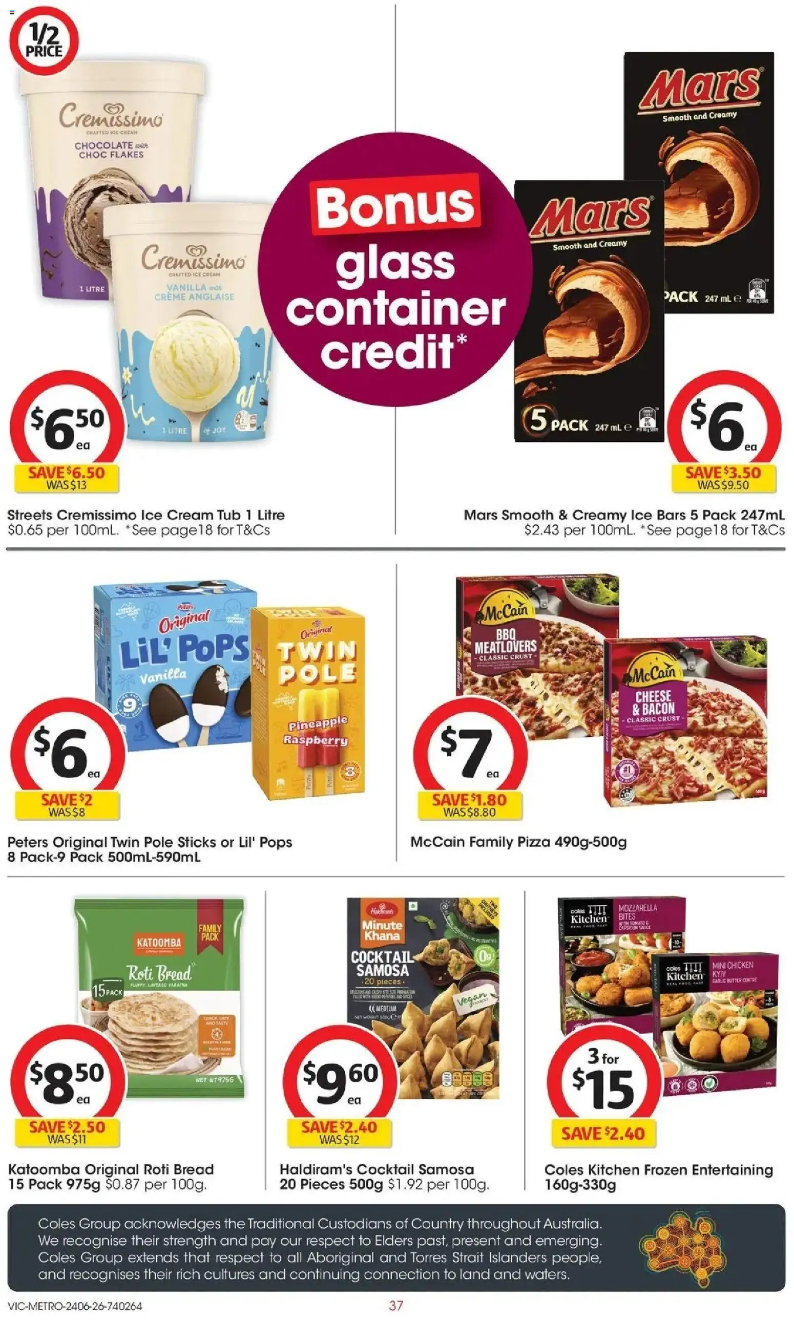 Coles catalogue - valid from 24/06/2026 | Page: 37 | Products: Bacon, Cheese, Pineapple, Garlic