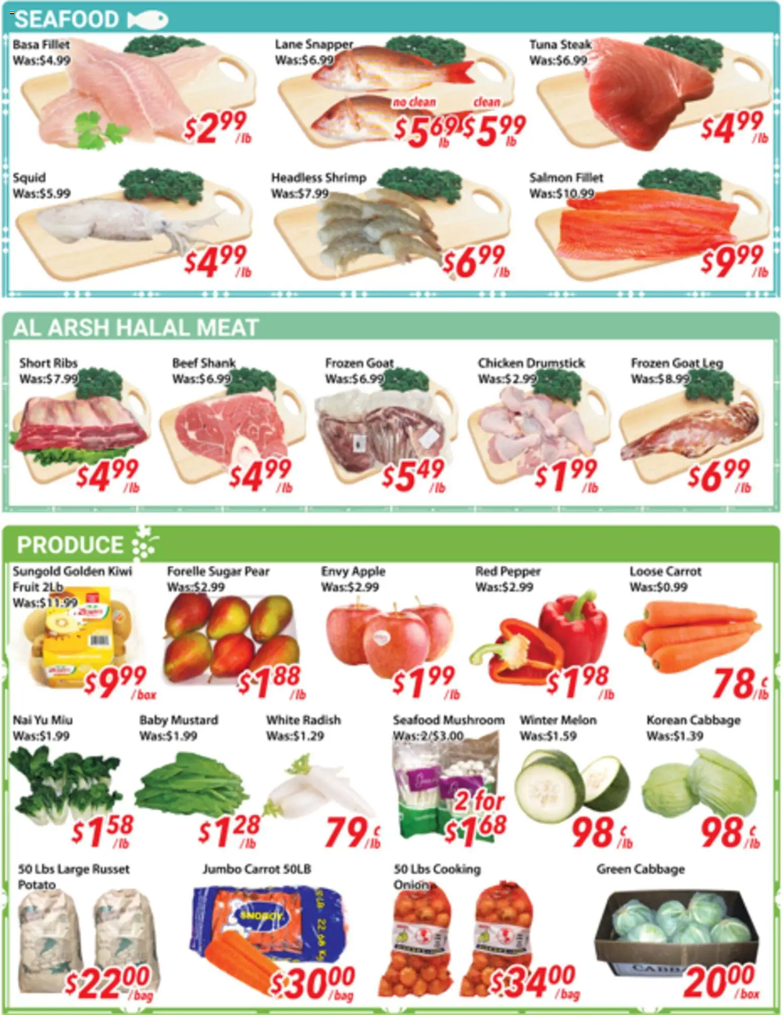 Ample Food Market flyer valid from Jul 10, 2026 | Page: 2 | Products: Beef, Kiwi, Carrot, Bag