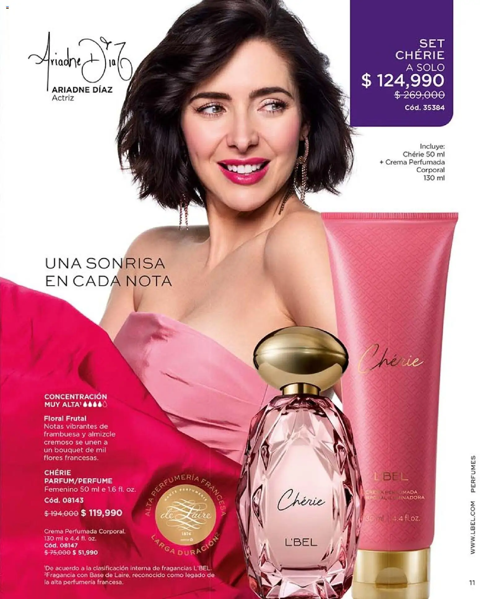 L'Bel revista - valida desde el 30/10/2026 | Página: 11 | Productos: Crema, Flores, Perfumes, Fragancia