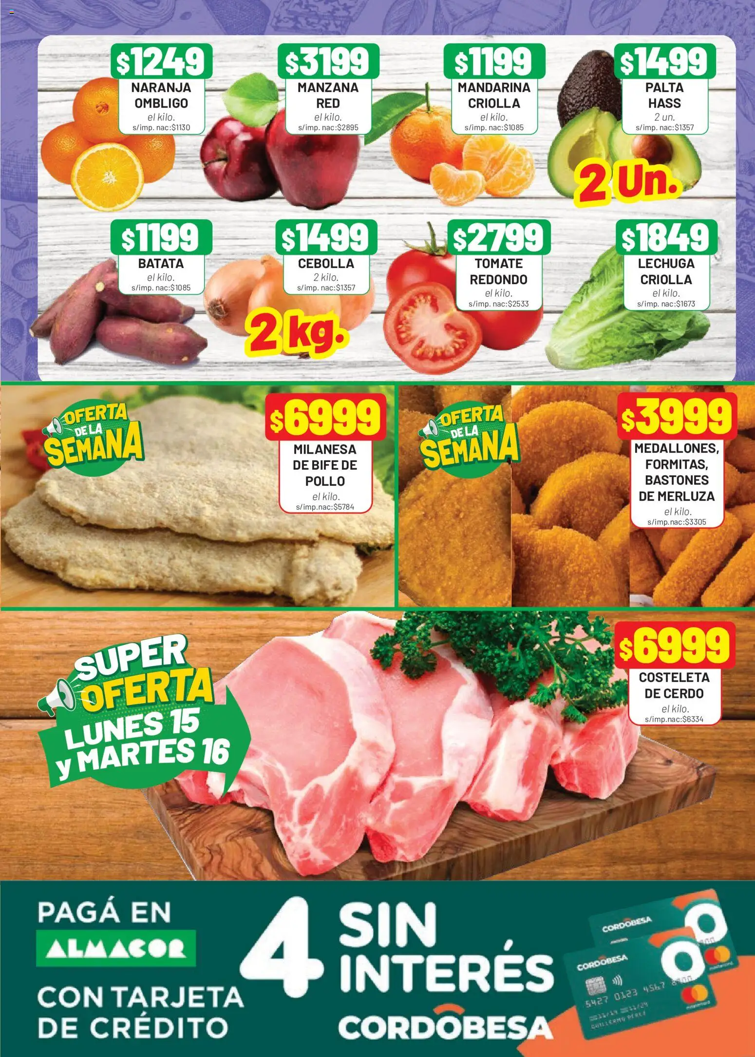 Almacor catálogo │ válido desde el 11.06.2026 | Página: 3 | Productos: Cebolla, Batata, Tomate, Manzana
