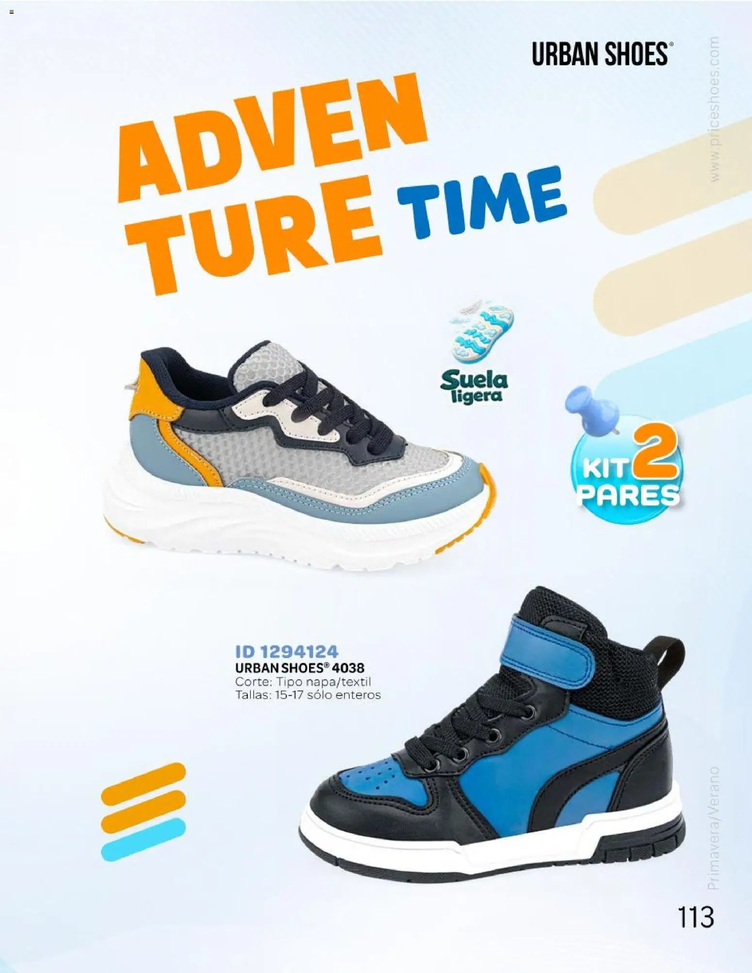 Nuevas ofertas de Price Shoes válidas en toda la República Mexicana desde el 25.04.2026. ¡Encuentra las mejores ofertas en Price Shoes catálogo Kids todo en uno! | Página: 113