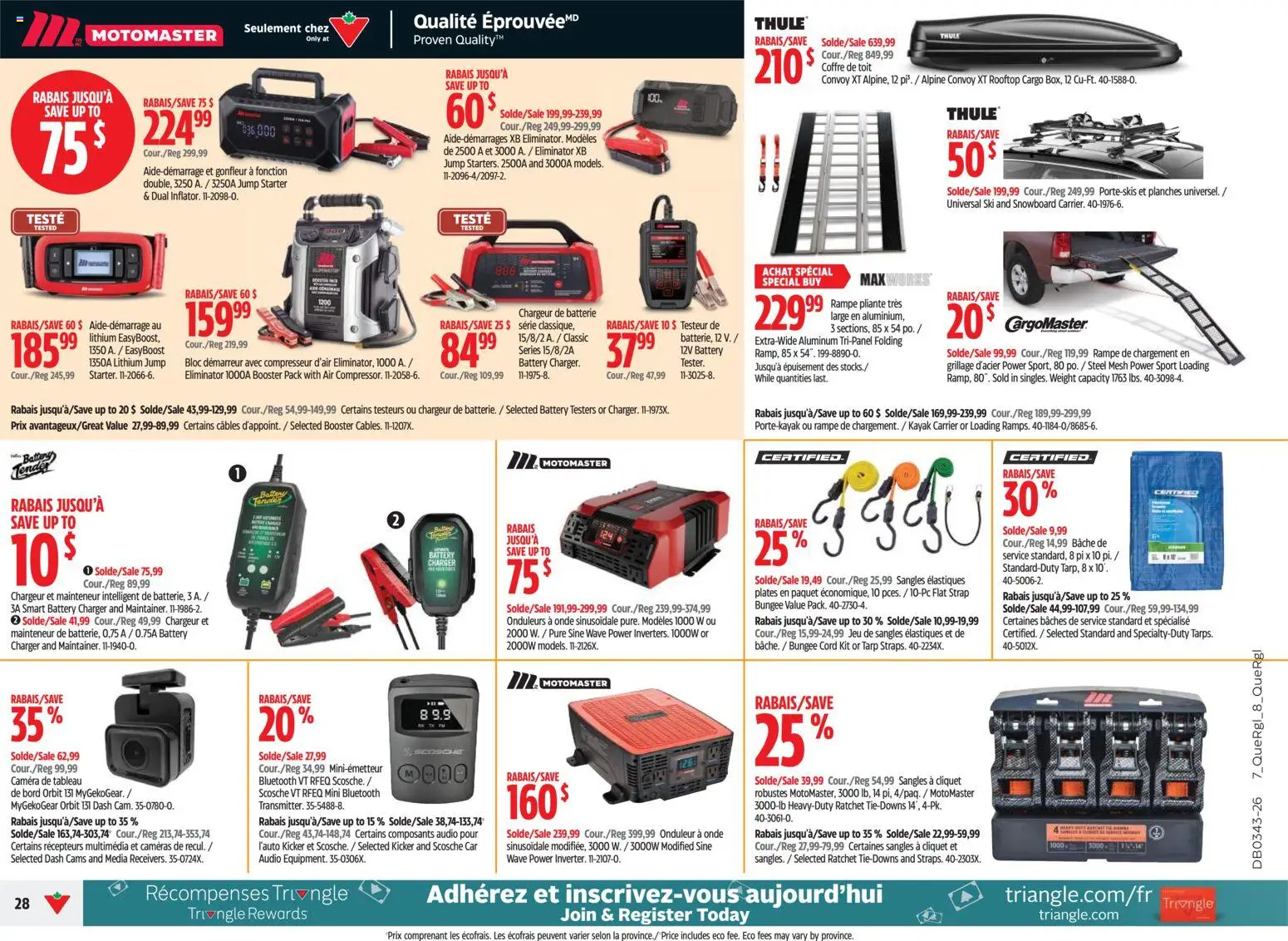 Canadian Tire flyer valid from Oct 22, 2026 | Page: 27