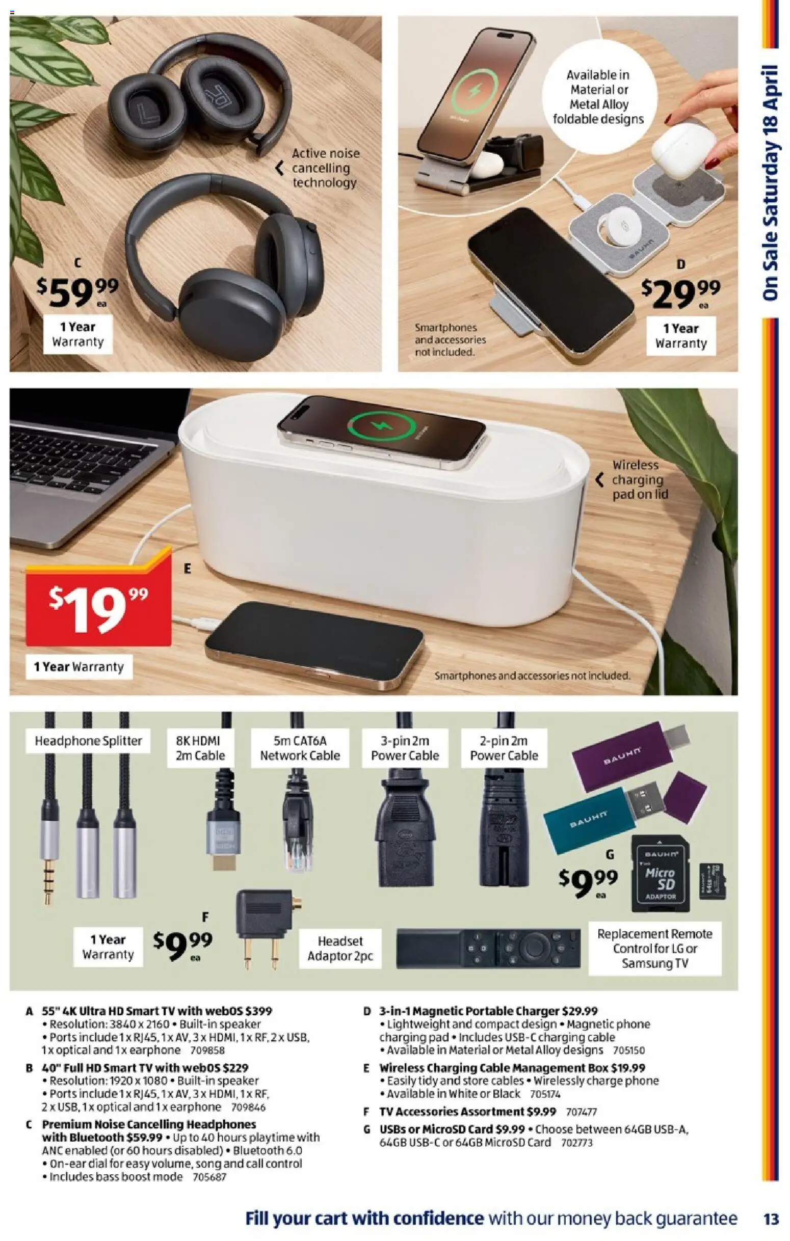 Aldi catalogue - valid from 15.04.2026 | Page: 13 | Products: Box, Phone, Portable, Smart tv