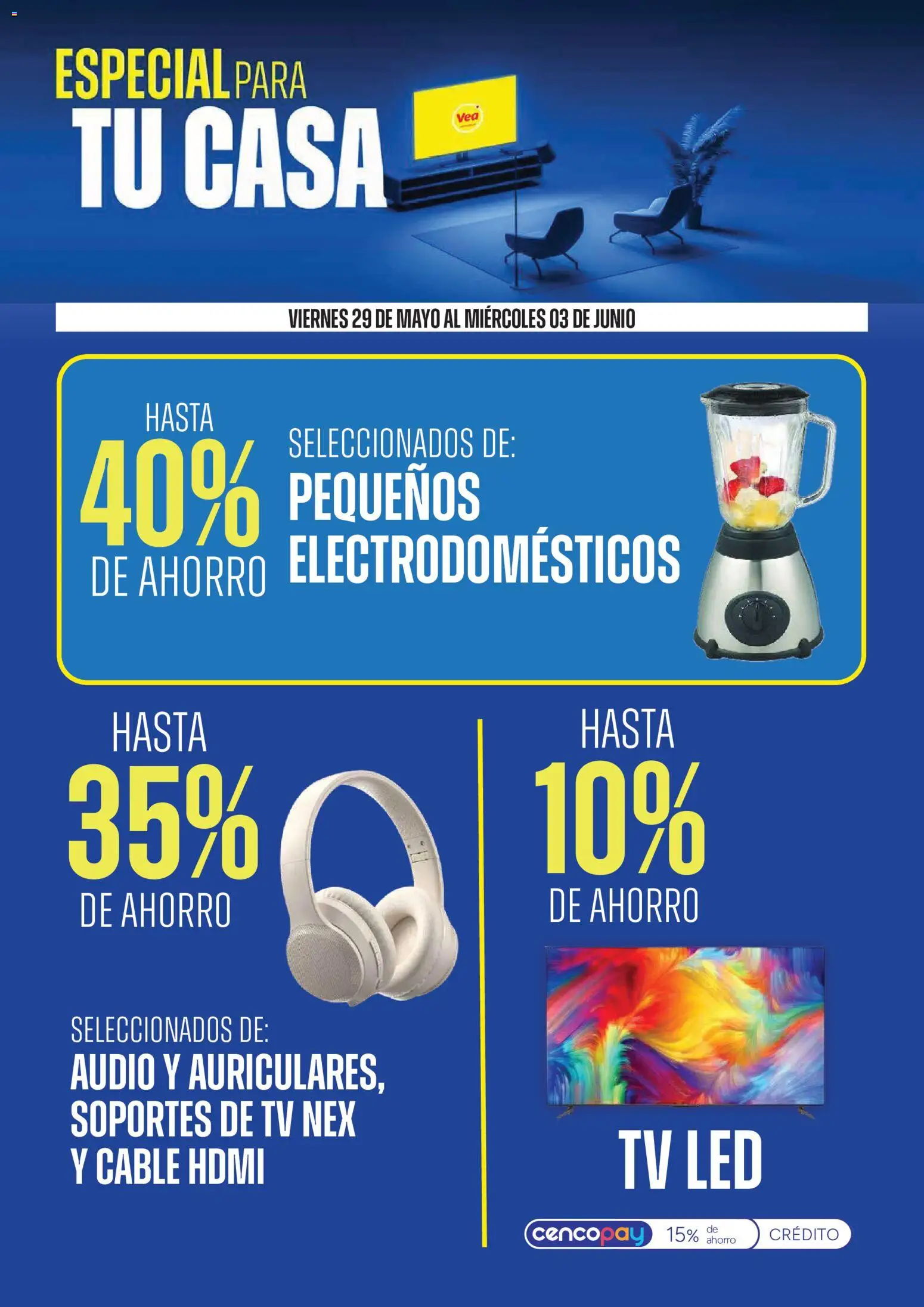 Vea - Ofertas especial para tu casa │ válido desde el 29.05.2026 | Página: 2 | Productos: Audio, Cable, Cable HDMI