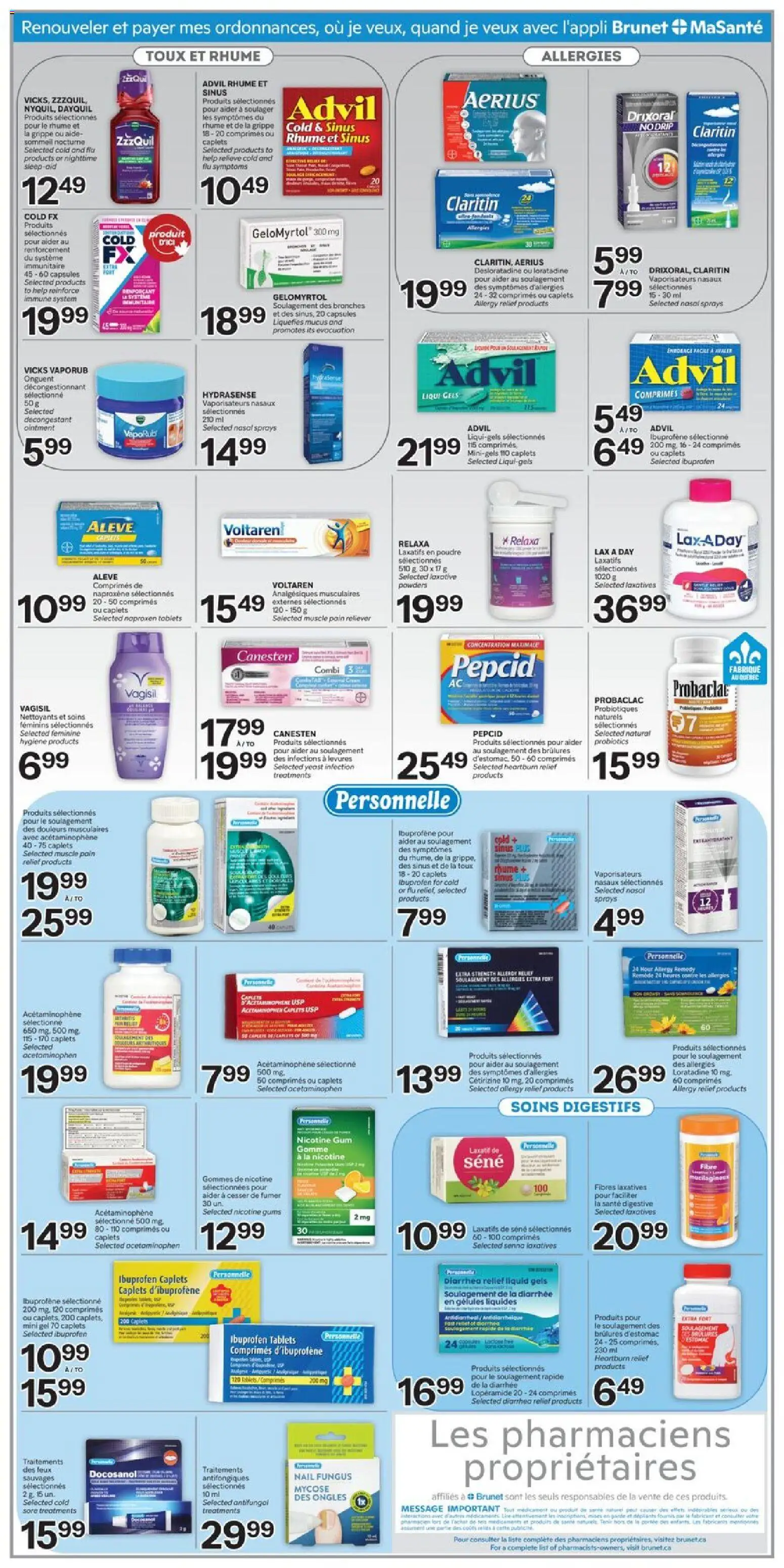 Brunet flyer valid from Aug 13, 2026 | Page: 4 | Products: Probiotics, Yeast, Capsules