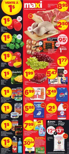 Preview of Maxi weekly flyer / circulaire from shop Maxi valid from Aug 20, 2026
