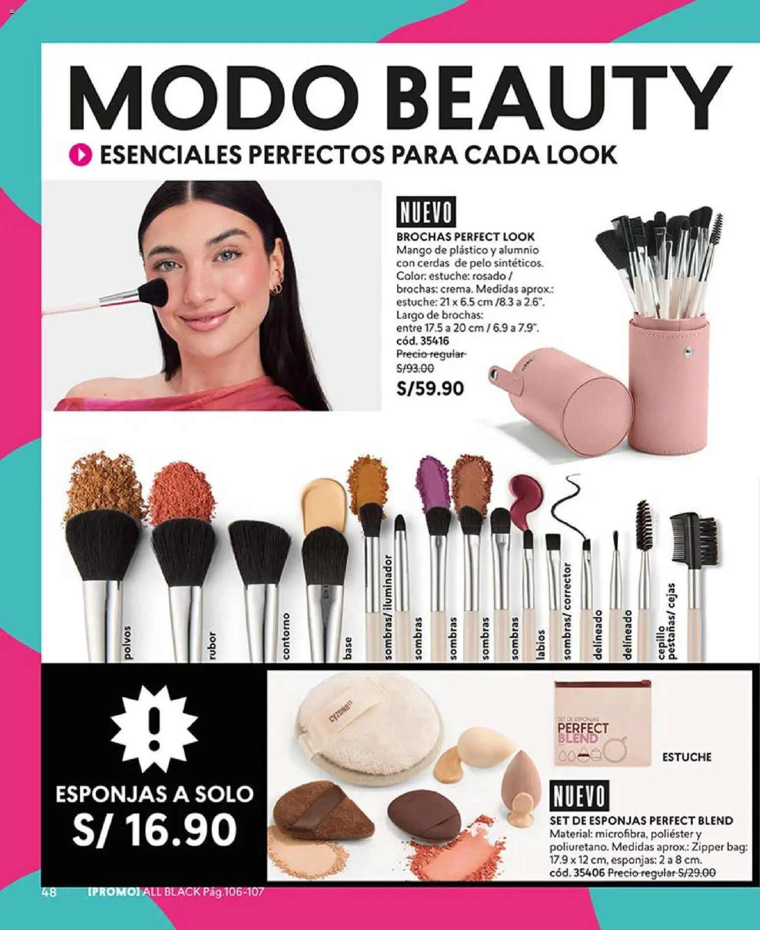 Catálogo CyZone válido desde 14/03/2026 | Página: 48 | Productos: Mango, Esponjas, Corrector, Rubor