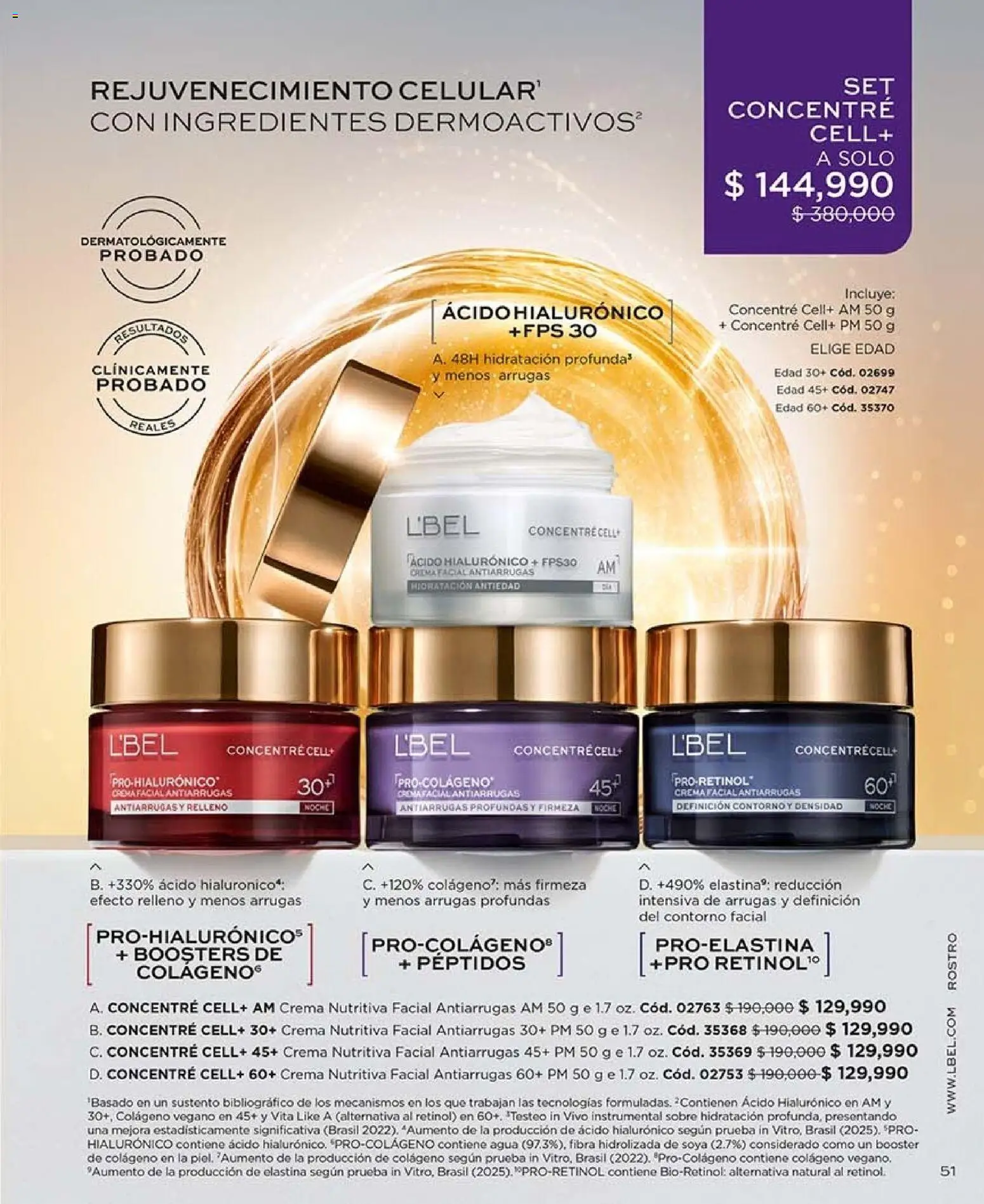 L'Bel revista - valida desde el 30/10/2026 | Página: 51 | Productos: Agua, Crema, Sobre, Contorno