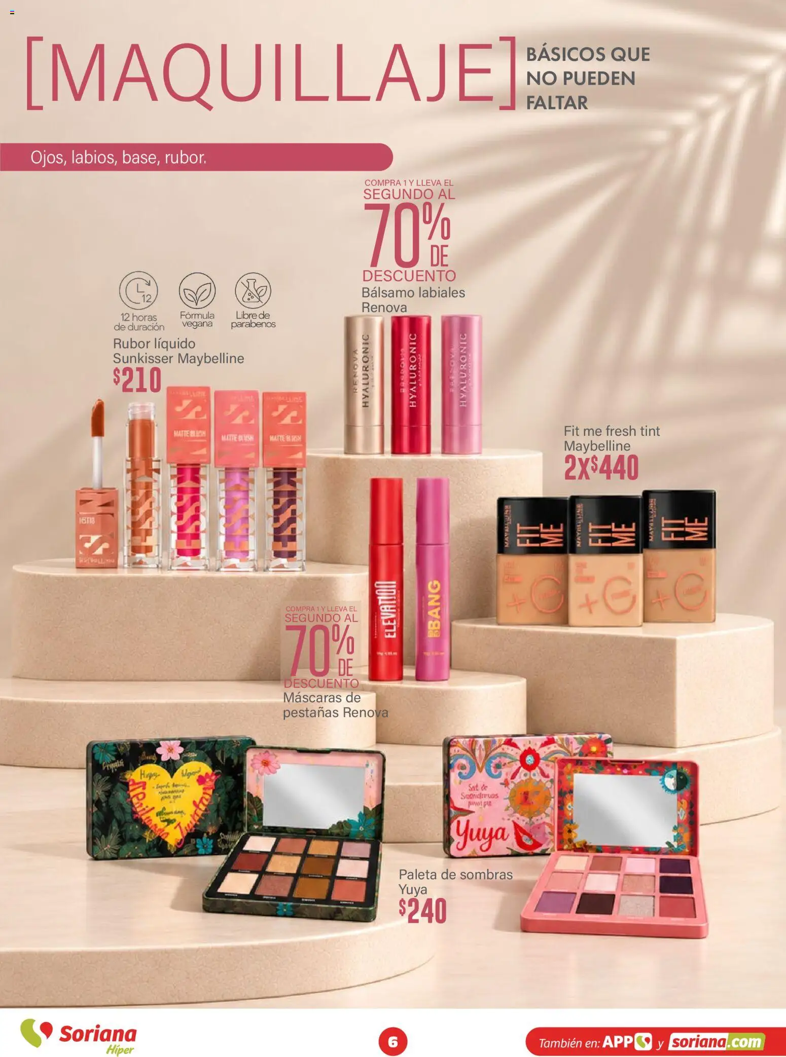 Nuevas ofertas de Soriana válidas en toda la República Mexicana desde el 15/10/2026. ¡Encuentra las mejores ofertas en Soriana folleto Modo #Glowing! | Página: 6