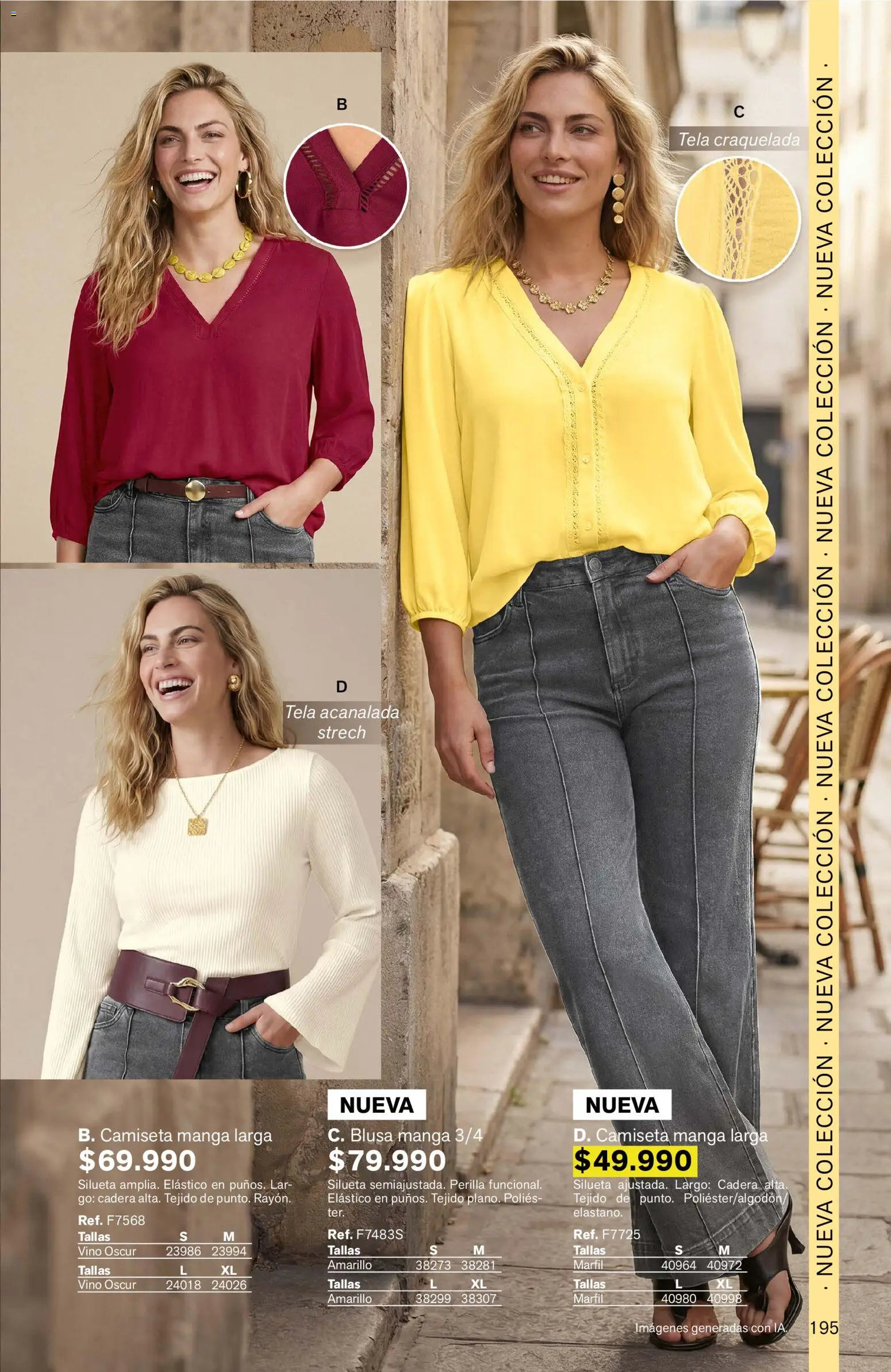 Leonisa revista - valida desde el 11/09/2026 | Página: 195 | Productos: Camiseta, Blusa, Vino