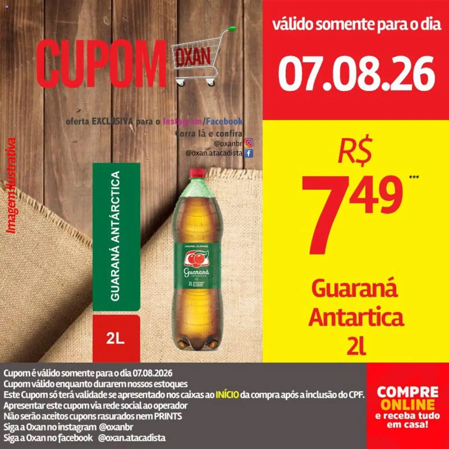 Oxan Atacadista Folheto - válido de 07/08/2026 | Página: 17 | Produtos: Guaraná