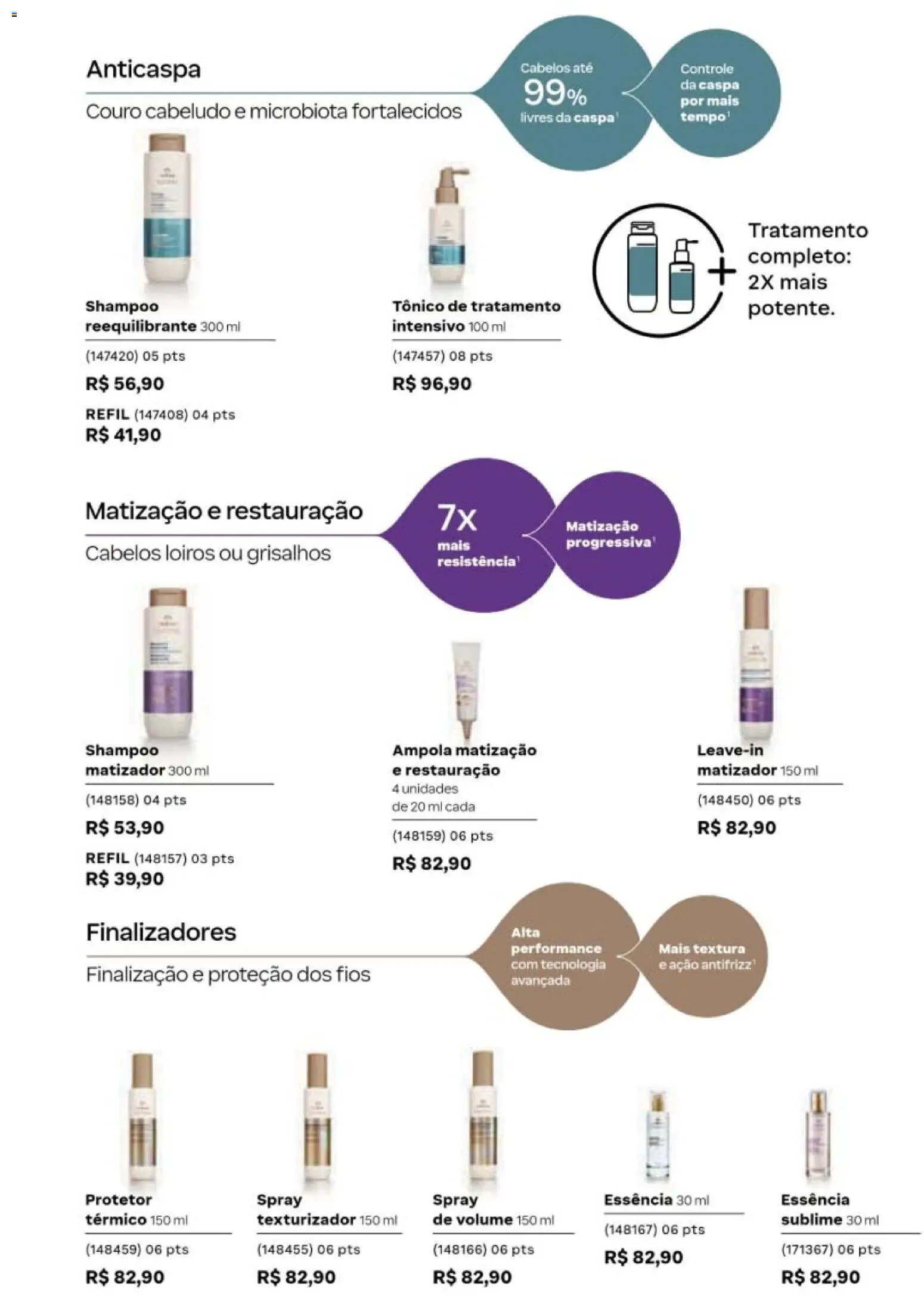Natura Folheto - válido de 19/07/2026 | Página: 145 | Produtos: Shampoo, Tônico