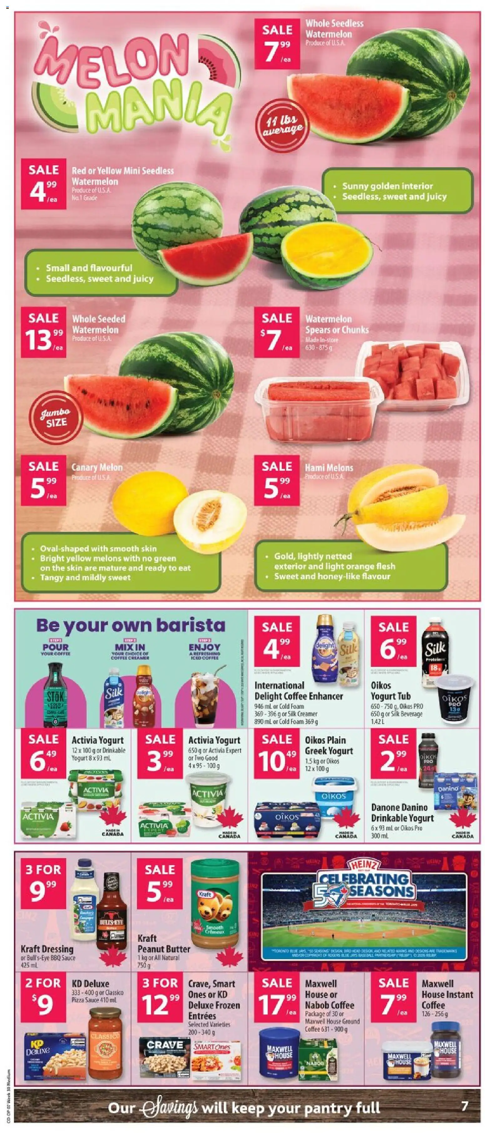 Co-op Food flyer valid from Jul 23, 2026 | Page: 11 | Products: Butter, Yogurt, Coffee, Pizza