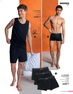 Vista previa de Andrea catálogo Vestir Caballero, nuevo folleto de la tienda, válido en México a partir del 24/05/2026 | Página: 67 | Productos: Pijama, Boxers, Algodón
