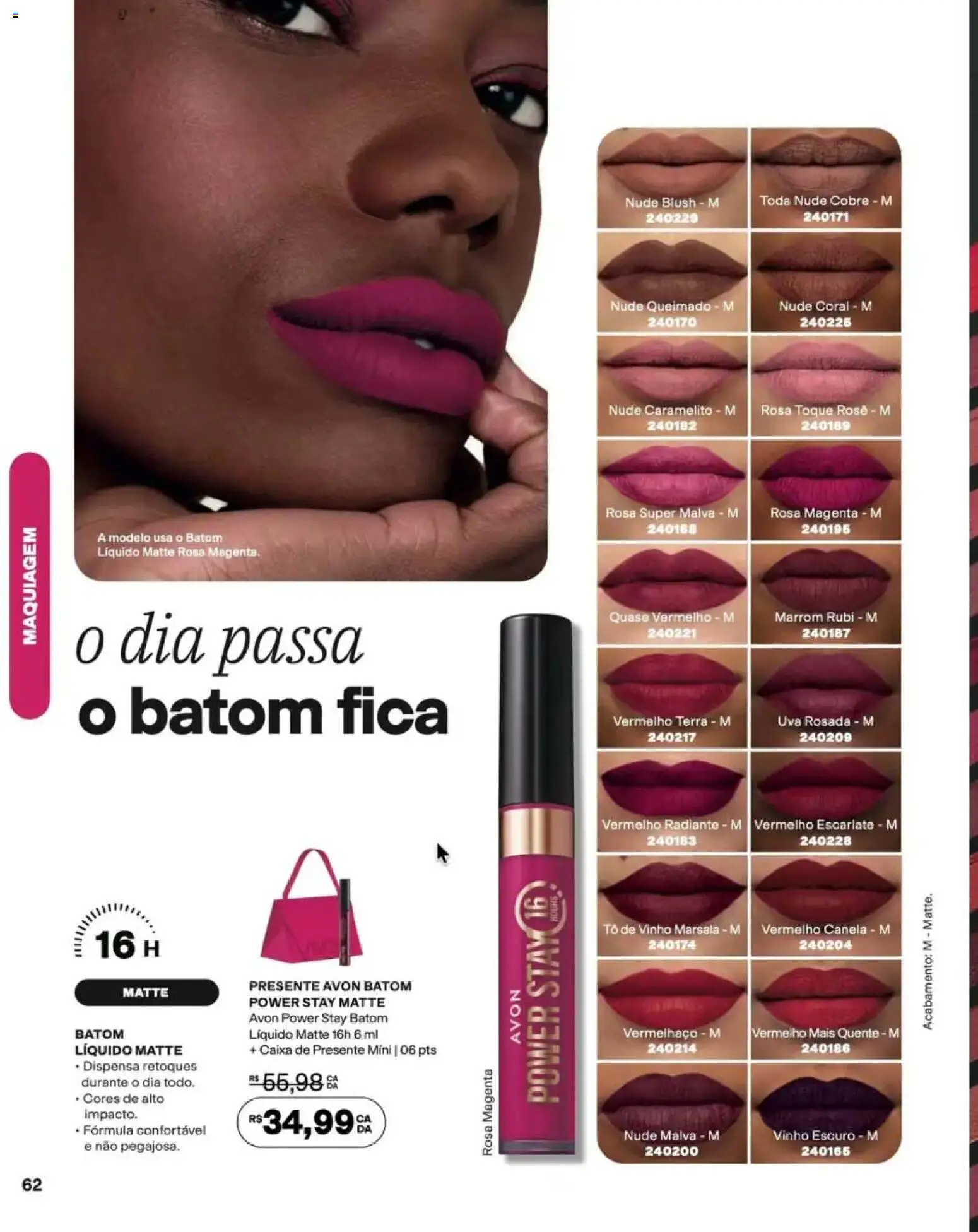 Avon Folheto - válido de 12/10/2026 | Página: 62 | Produtos: Uva, Caixa, Vinho, Canela