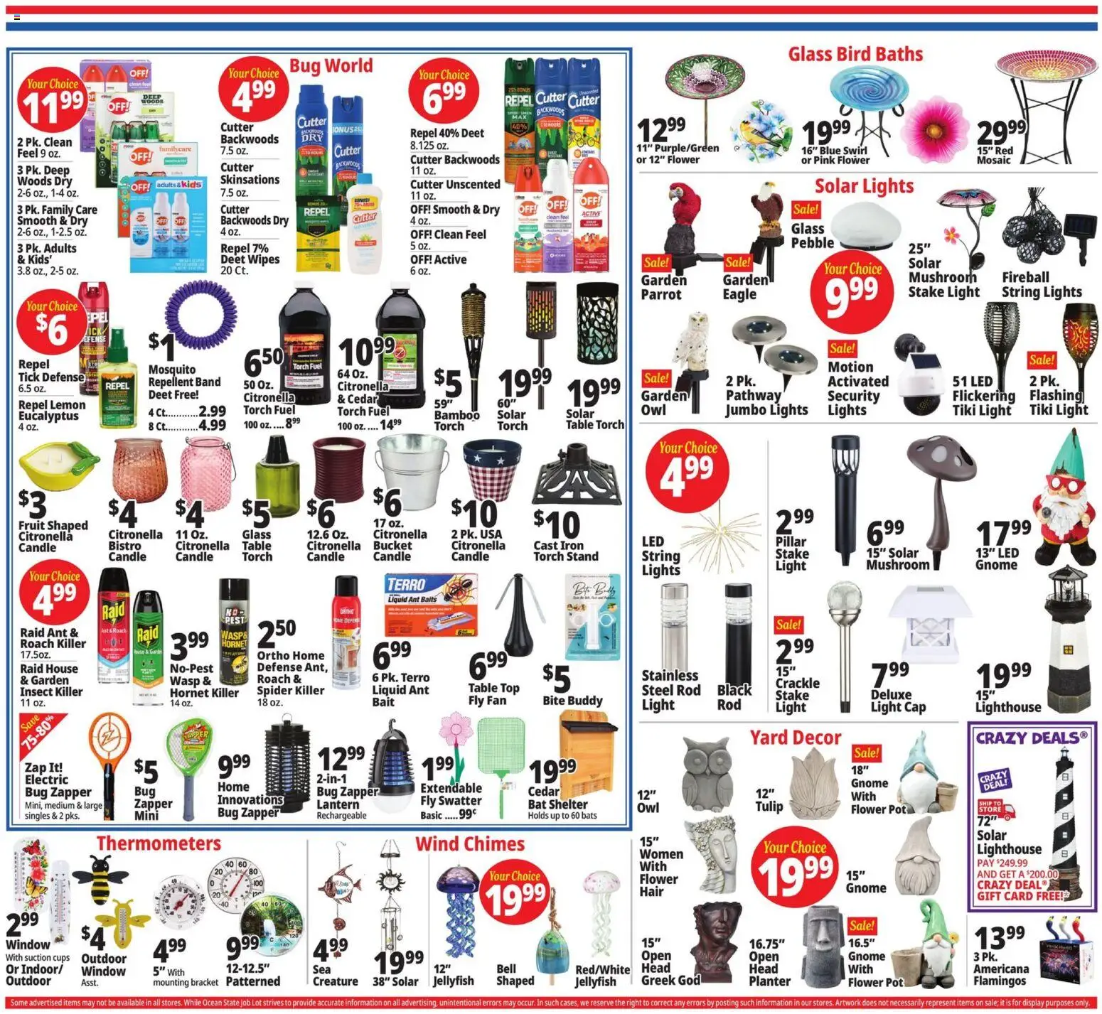 Ocean State Job Lot Weekly Ad - valid from 07/02/2026 | Page: 5 | Products: Table, Cap, Fan, Bait