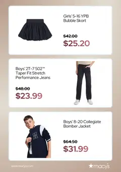 Preview of Macy's weekly ads valid from 07/27/2026 | Page: 8 | Products: Jacket, Jeans