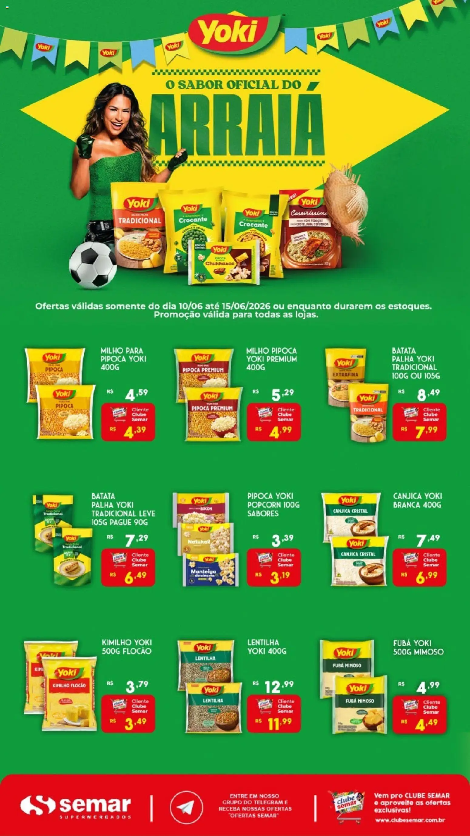 Semar Supermercado Folheto - válido de 10.06.2026 | Página: 2 | Produtos: Lentilha, Manteiga, Batata, Pipoca