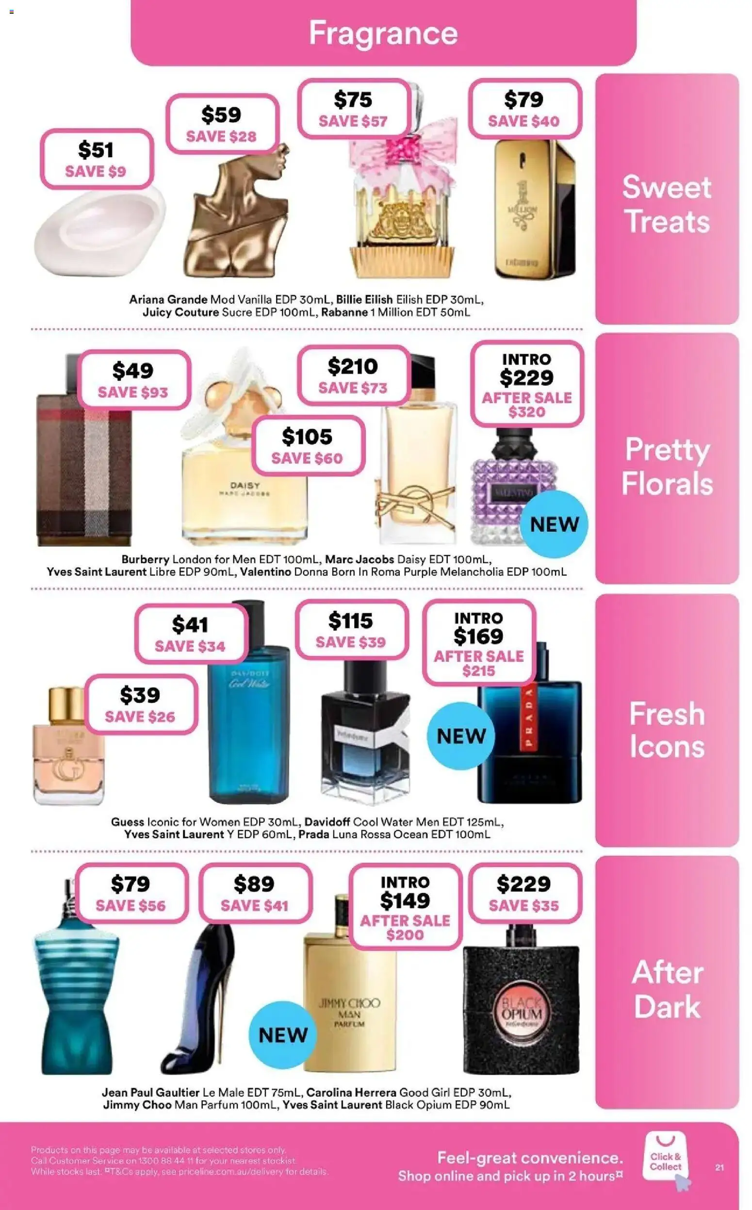 Priceline Pharmacy catalogue Pallara - 24/09/2026 > weekly / monthly specials | Page: 21 | Products: Fragrance, Water, Burberry London, Vanilla