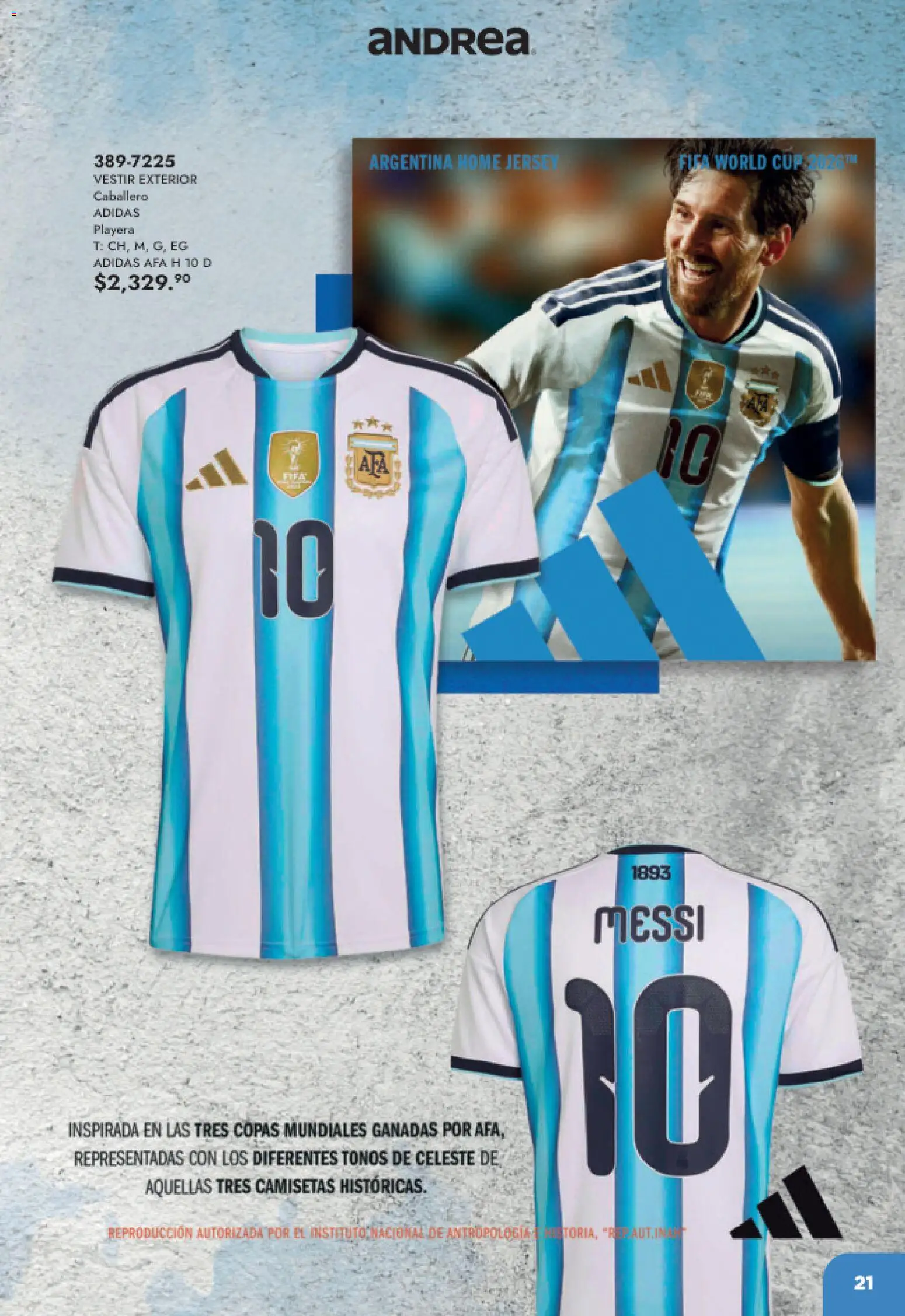 Nuevas ofertas de Andrea válidas en toda la República Mexicana desde el 17.05.2026. ¡Encuentra las mejores ofertas en Andrea catálogo Listos para ganar! | Página: 21 | Productos: Playera
