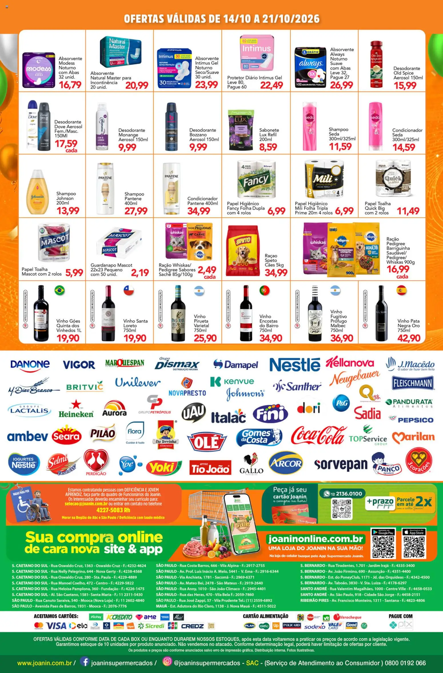 Supermercados Joanin Folheto - válido de 14/10/2026 | Página: 8