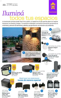 Vista previa Sodimac - Catálogo Aire Libre válido desde el 14/09/2026 | Página: 22 | Productos: Farol, Iluminación