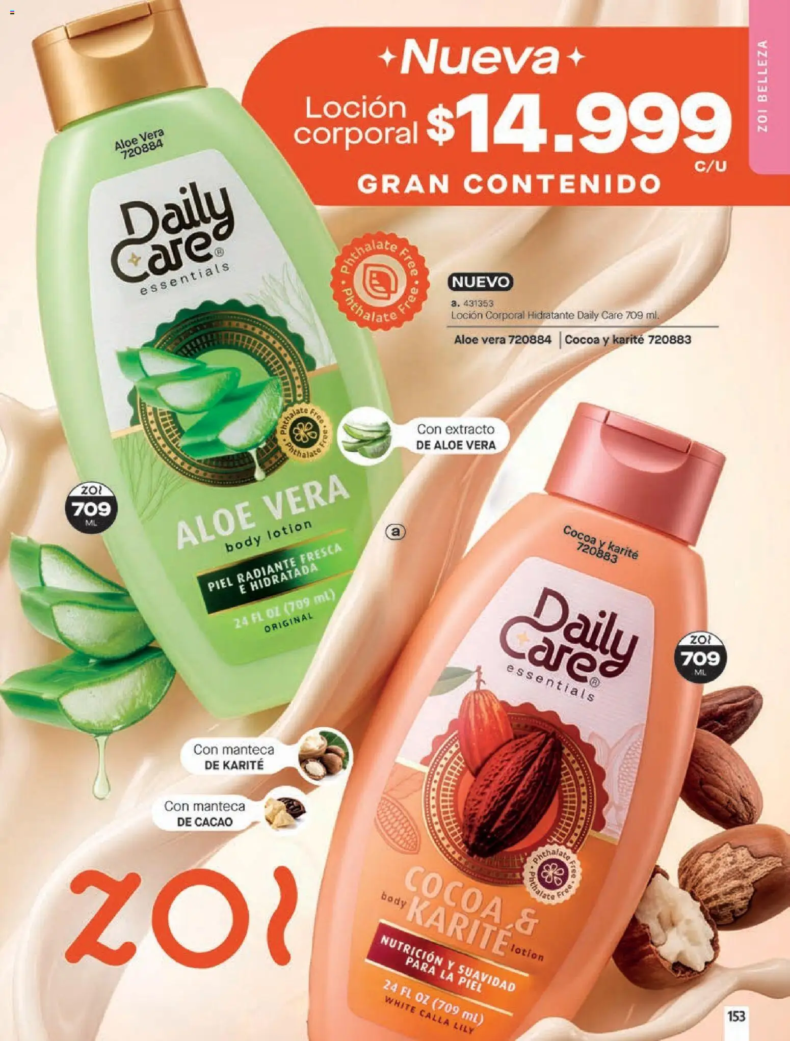 Pacifika revista - valida desde el 18/10/2026 | Página: 153 | Productos: Manteca de cacao, Manteca de karité, Loción, Cacao