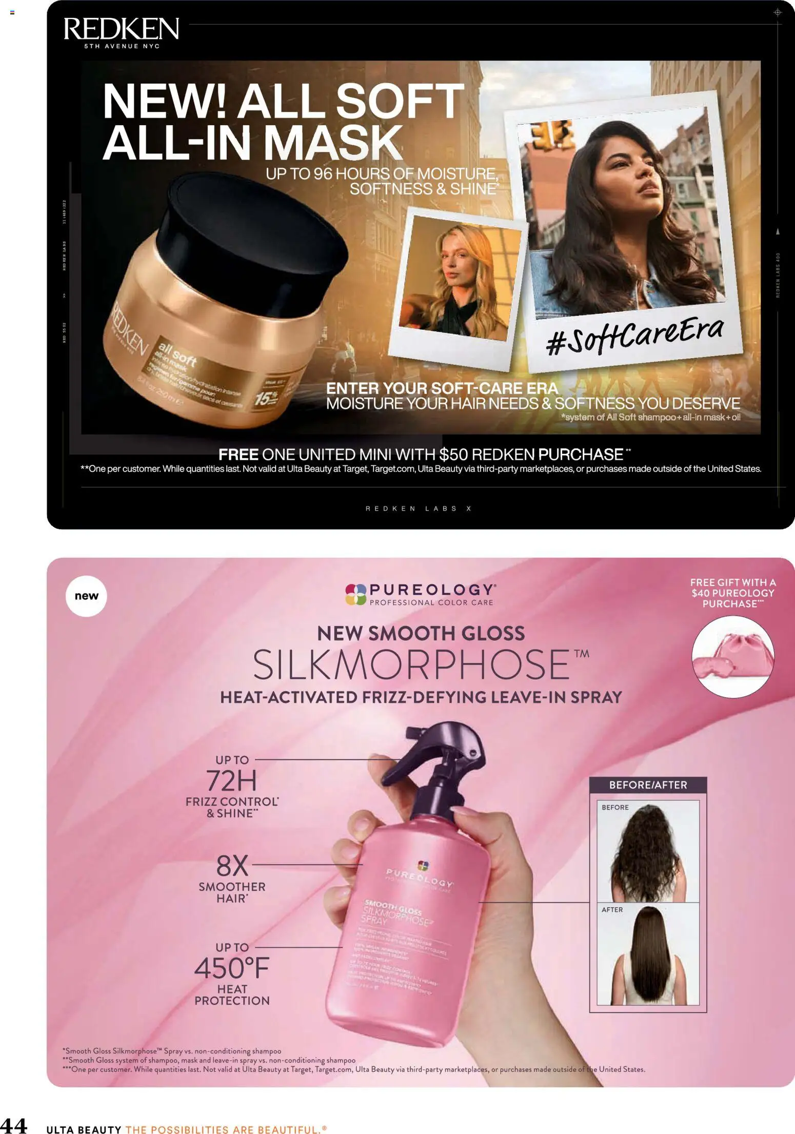 Ulta Beauty Weekly Ad - valid from 17.05.2026 | Page: 44 | Products: Shampoo, Mask, Oil