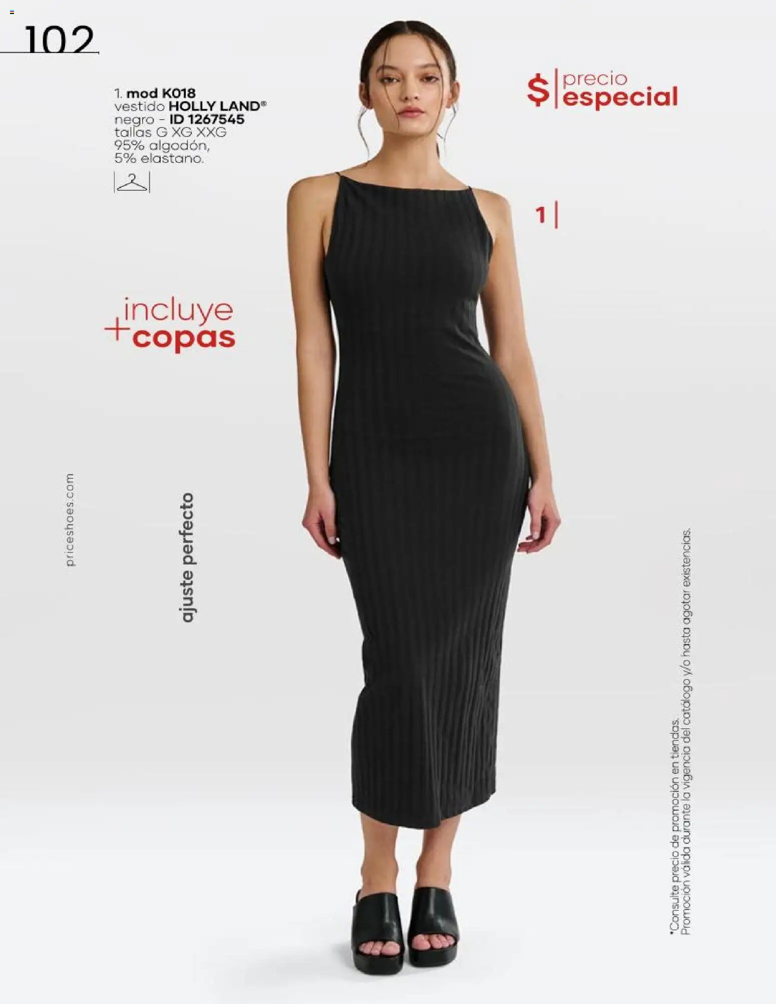 Nuevas ofertas de Price Shoes válidas en toda la República Mexicana desde el 16.06.2026. ¡Encuentra las mejores ofertas en Price Shoes catálogo Cierre de temporada! | Página: 102 | Productos: Vestido