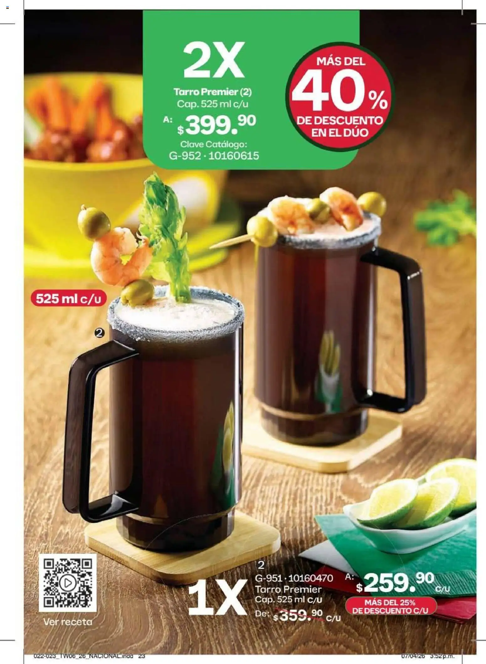 Nuevas ofertas de Tupperware válidas en toda la República Mexicana desde el 18.05.2026. ¡Encuentra las mejores ofertas en Tupperware catálogo! | Página: 23