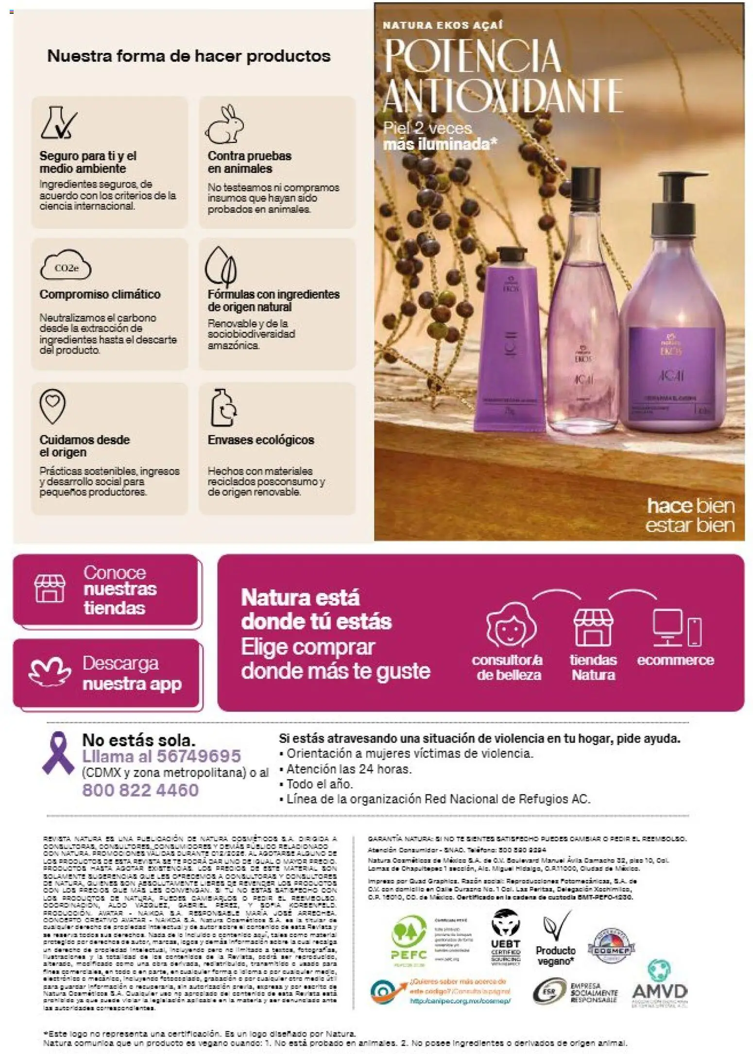 Nuevas ofertas de Natura válidas en toda la República Mexicana desde el 21/08/2026. ¡Encuentra las mejores ofertas en Natura campaña 13 2026! | Página: 154 | Productos: Ingredientes, Té, Cadena, Revista