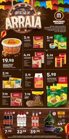 Mercadão Atacadista ofertas Arraiá - Pré-Visualização do folheto da loja Mercadão Atacadista, válido de 02.06.2026