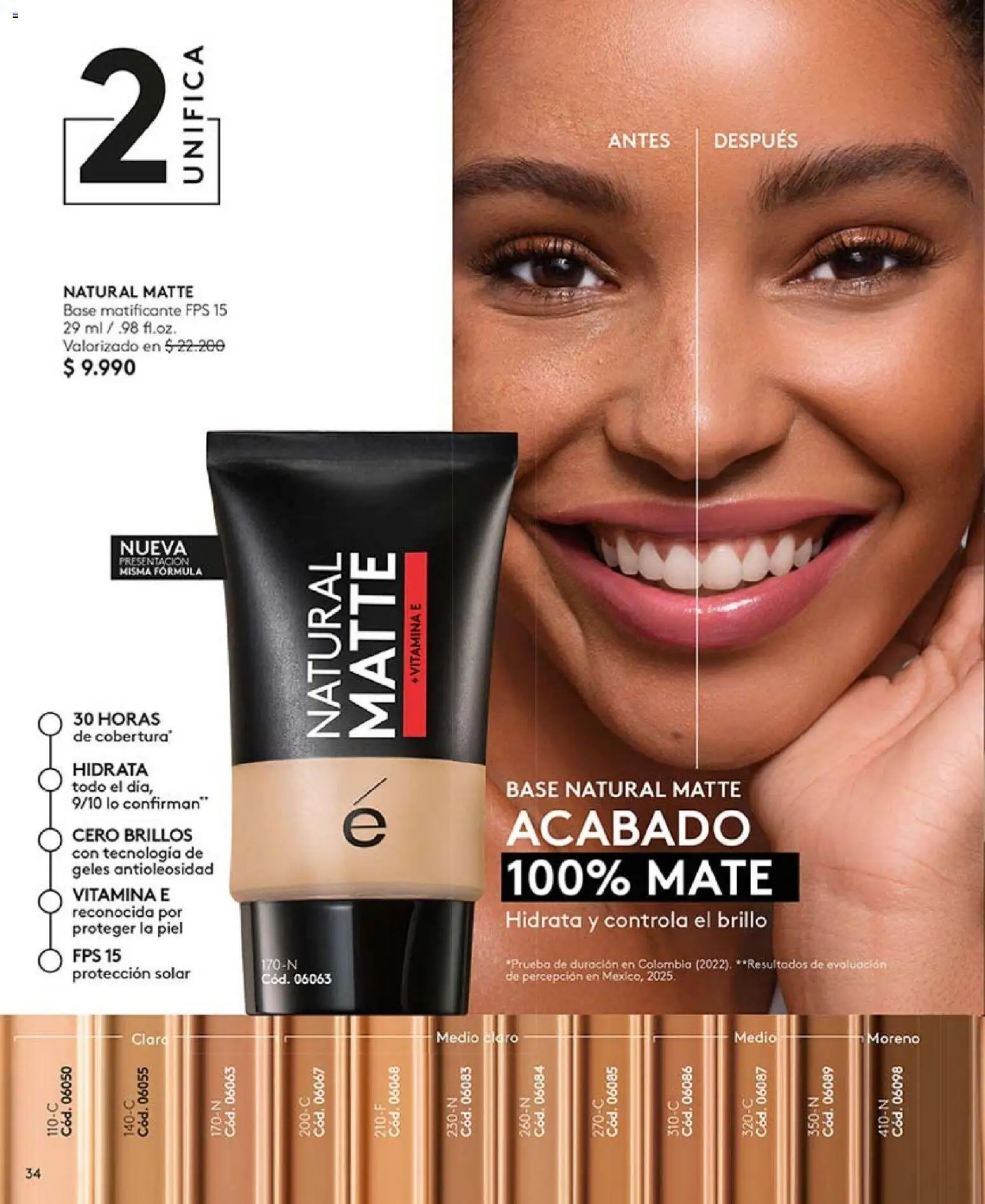 Catálogo Ésika Campaña 4 │ válido desde el 15.02.2026 | Página: 34 | Productos: Brillo, Mate, Base