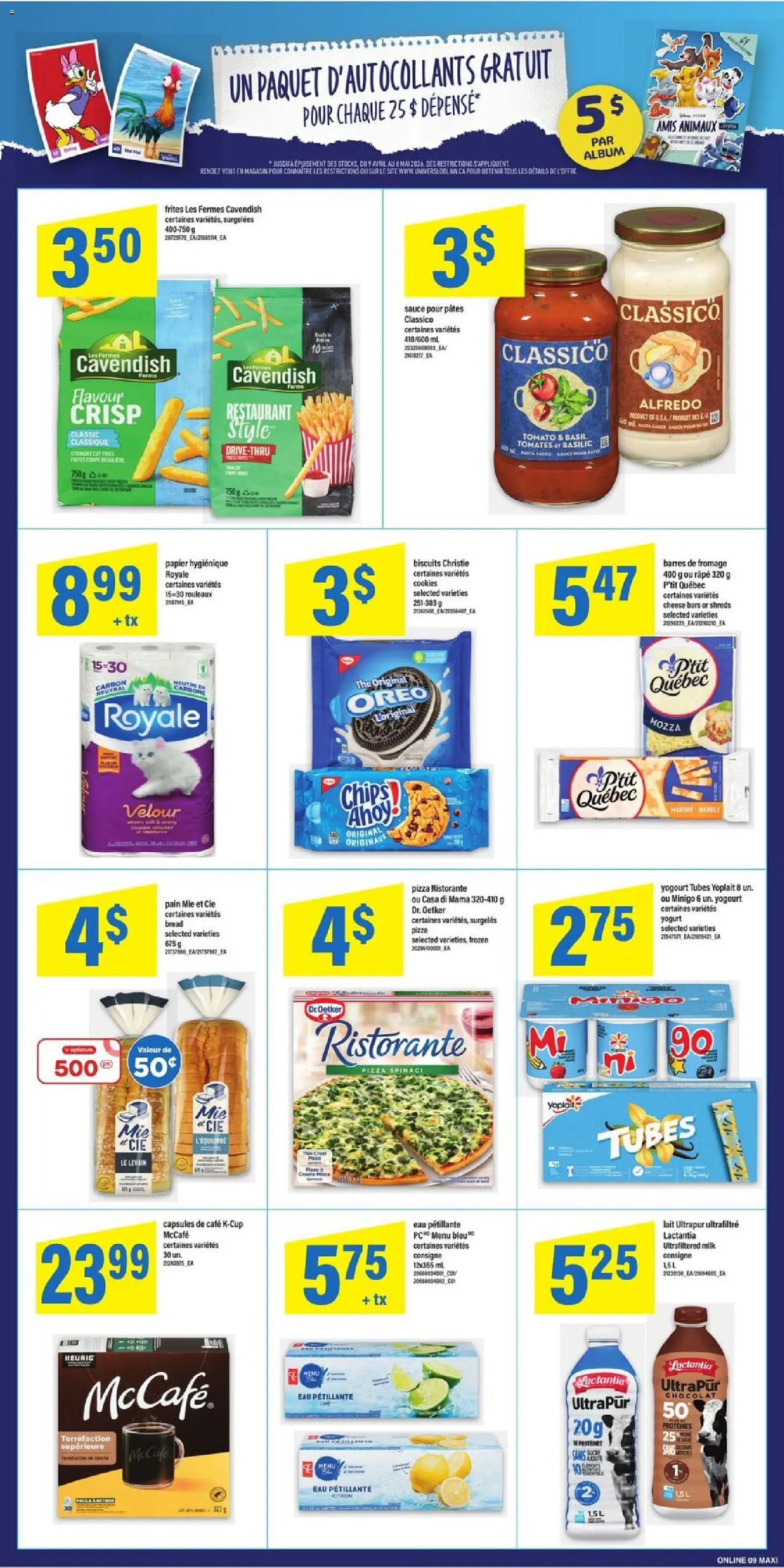 Maxi flyer valid from 09.04.2026 | Page: 13 | Products: PC, Milk, Cheese, Bread