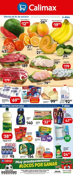 Vista previa de Calimax folleto Ensenada, nuevo folleto de la tienda, válido en México a partir del 22.05.2026