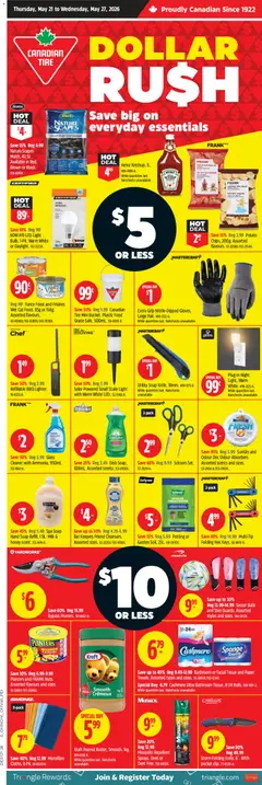Preview of Canadian Tire flyer - Dollar Rush from shop Canadian Tire valid from 21.05.2026