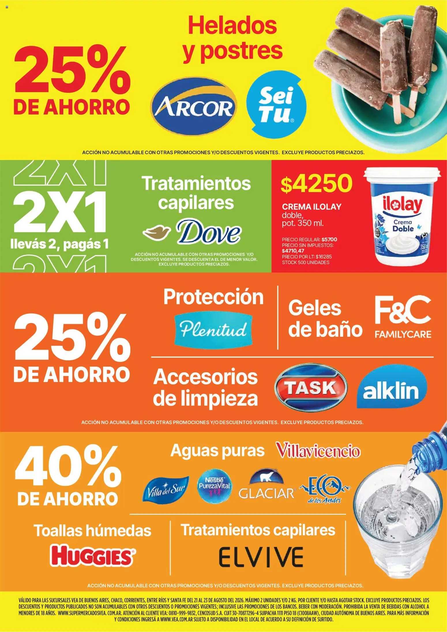 Vea - Fin de semana de ahorro | BA Nea │ válido desde el 21/08/2026 | Página: 9 | Productos: Toallas, Baño, Alcohol, Crema
