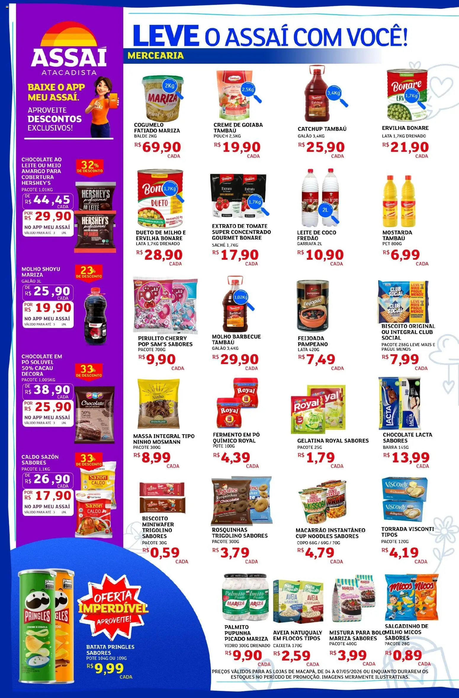 Assaí Atacadista Folheto - válido de 04.05.2026 | Página: 2 | Produtos: Cebola, Pó, Palmito, Creme