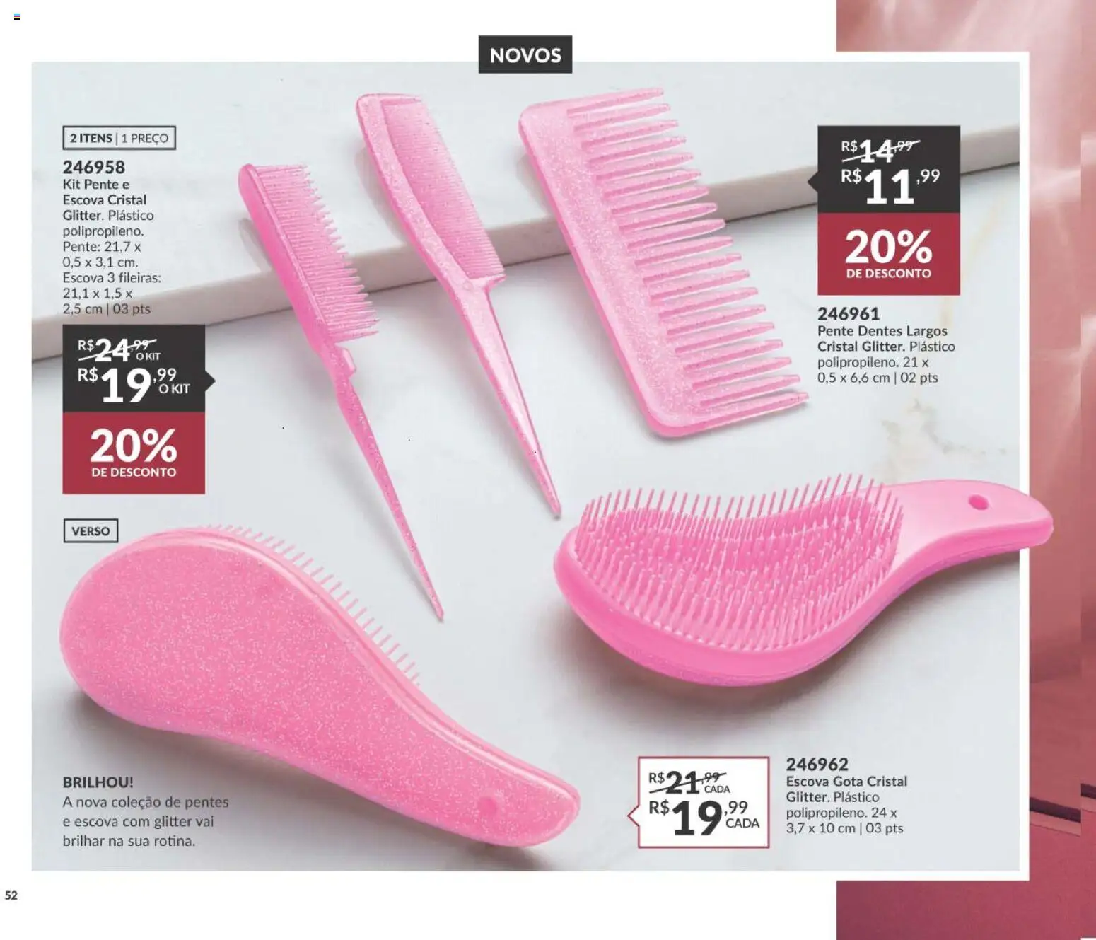Avon Folheto - válido de 19/07/2026 | Página: 56 | Produtos: Escova, Pente