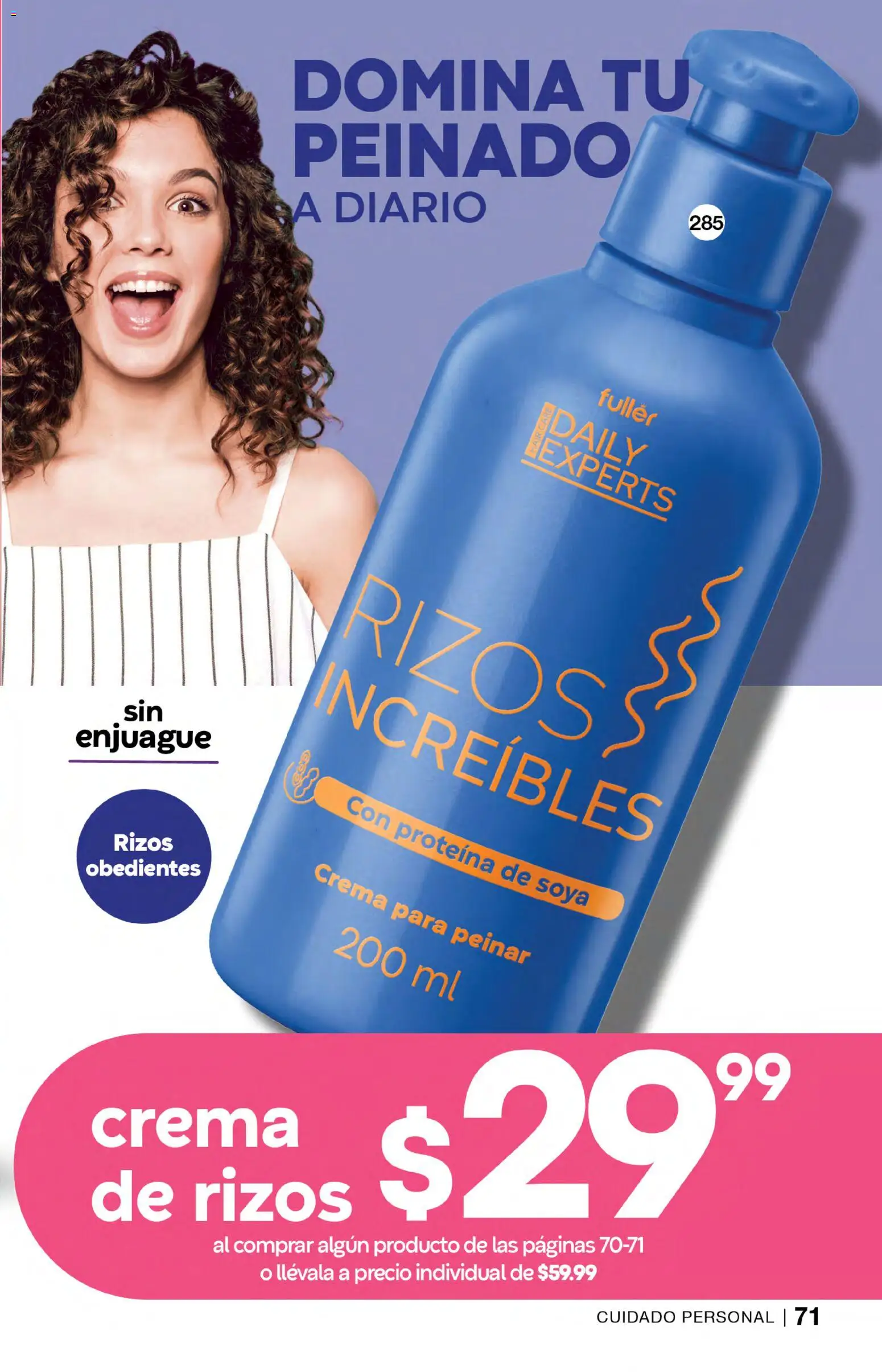Nuevas ofertas de Fuller válidas en toda la República Mexicana desde el 05/08/2026. ¡Encuentra las mejores ofertas en Fuller campaña 9 2026! | Página: 71 | Productos: Crema, Proteína