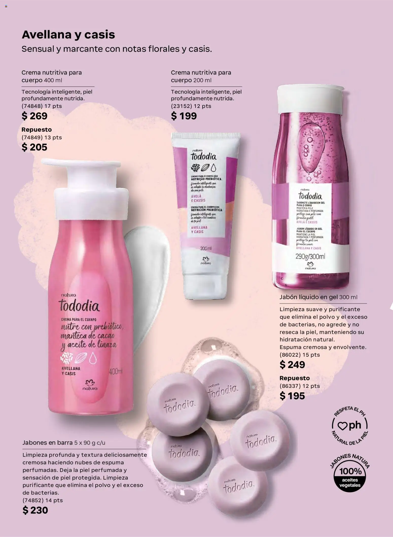 Nuevas ofertas de Natura válidas en toda la República Mexicana desde el 02/10/2026. ¡Encuentra las mejores ofertas en Natura campaña  15 2026! | Página: 107 | Productos: Crema, Espuma, Manteca de cacao, Jabón