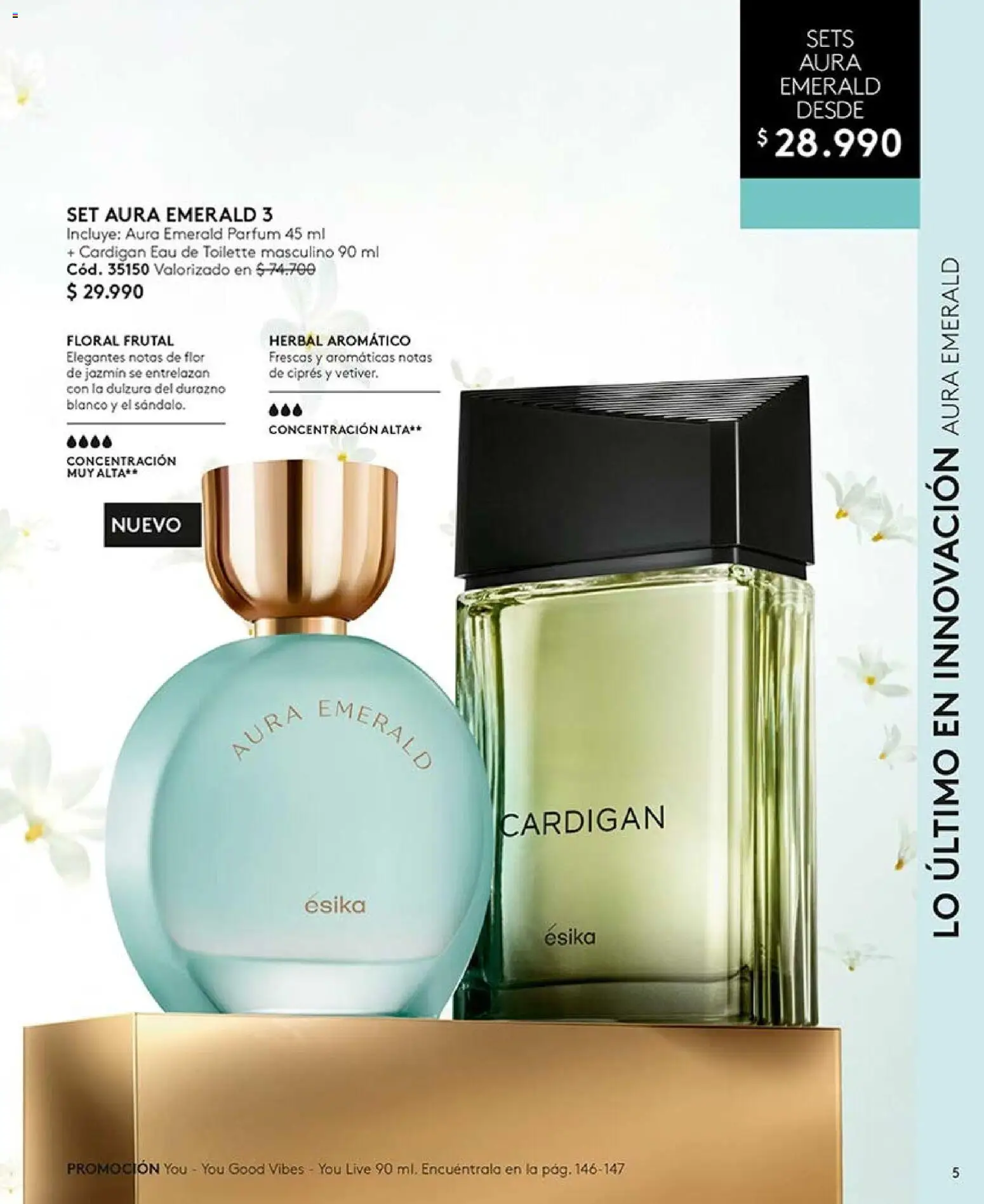 Catálogo Ésika Campaña 12 │ válido desde el 06.07.2026 | Página: 5 | Productos: Eau de toilette, Cardigan, Durazno
