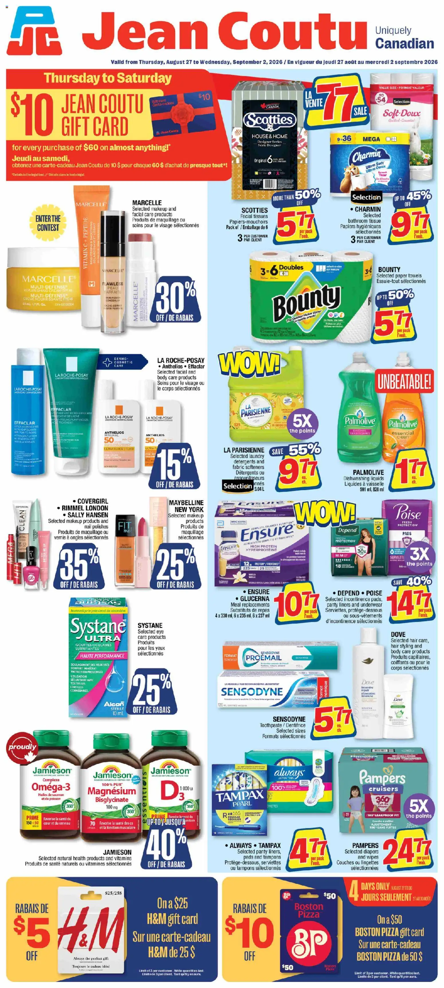 Jean Coutu flyer valid from Aug 27, 2026 | Page: 1