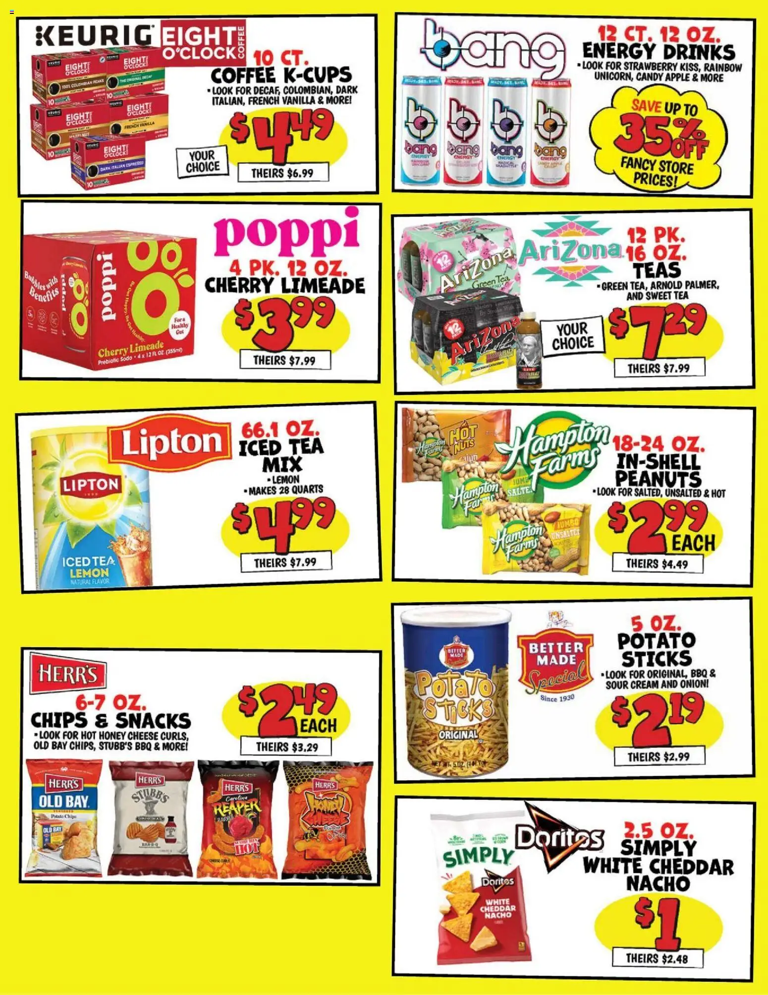 Ollie's Ad - valid from 07/06/2026 | Page: 3 | Products: Coffee, Tea, Cream, Onion