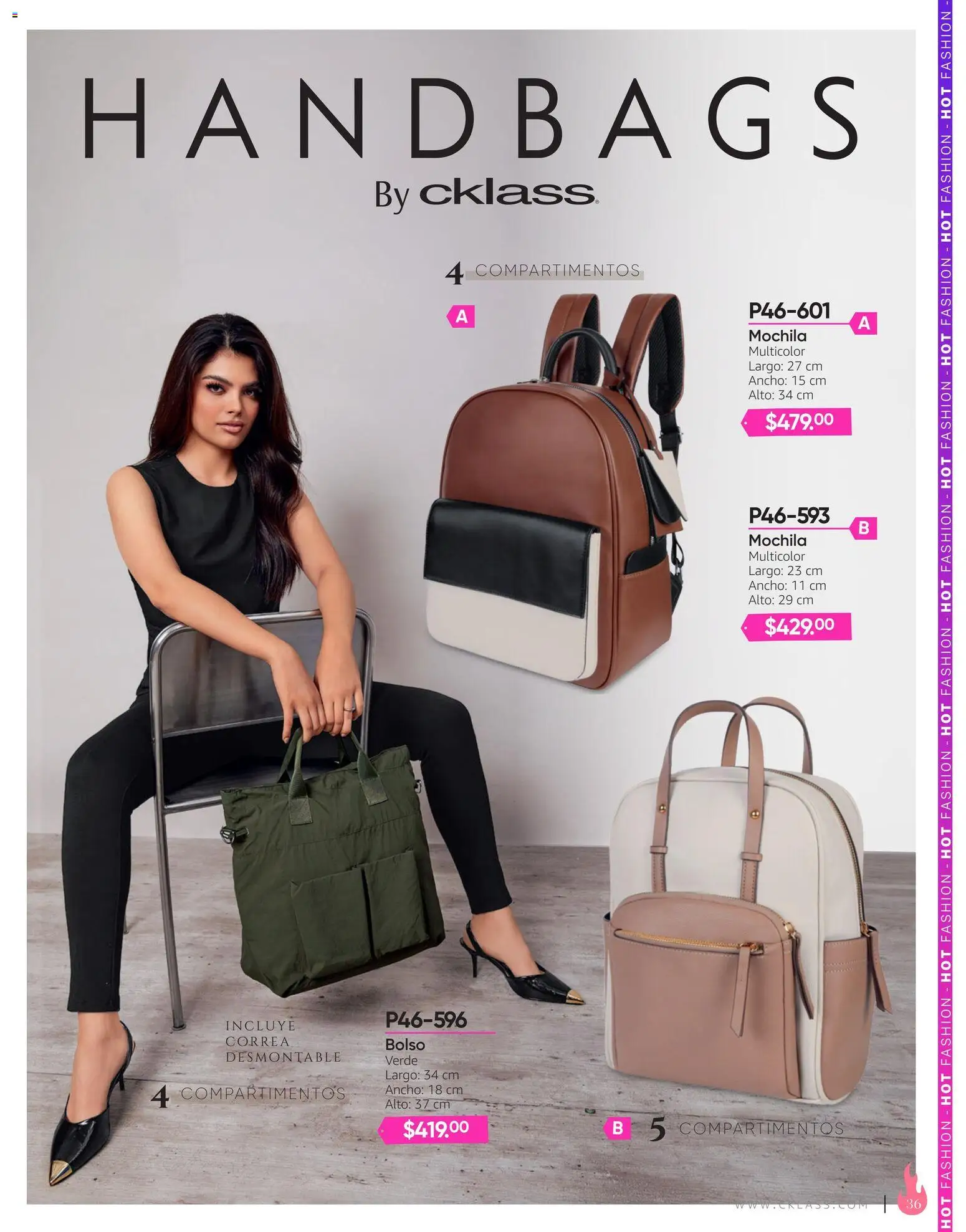 Nuevas ofertas de Cklass válidas en toda la República Mexicana desde el 03/08/2026. ¡Encuentra las mejores ofertas en Cklass catálogo Hot Fashion Calzado! | Página: 149 | Productos: Bolso, Mochila