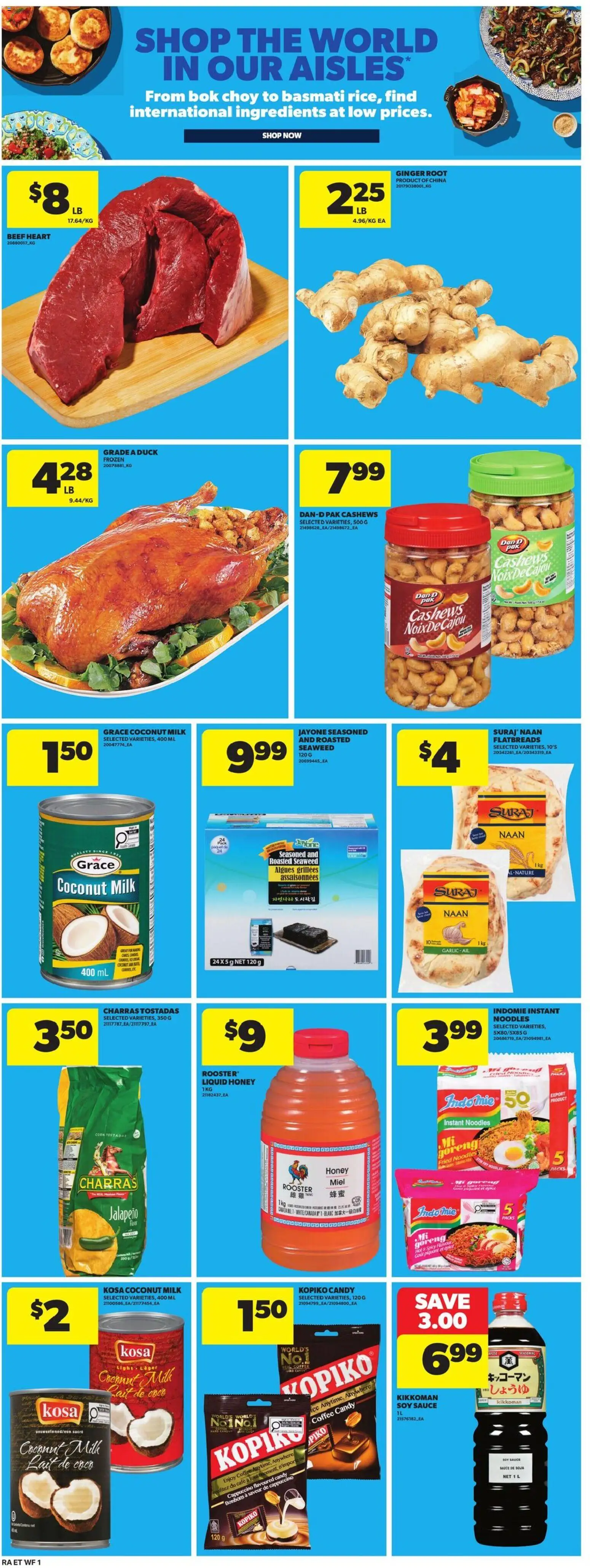 Atlantic Superstore flyer valid from Jul 9, 2026 | Page: 13 | Products: Noodles, Beef, Milk, Coffee