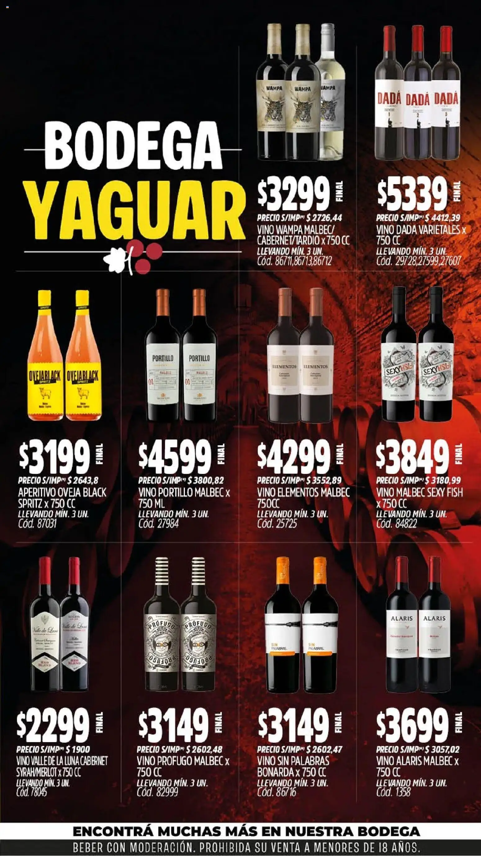 Yaguar - Oferta Semanal General Roca │ válido desde el 03/08/2026 | Página: 7 | Productos: Vino