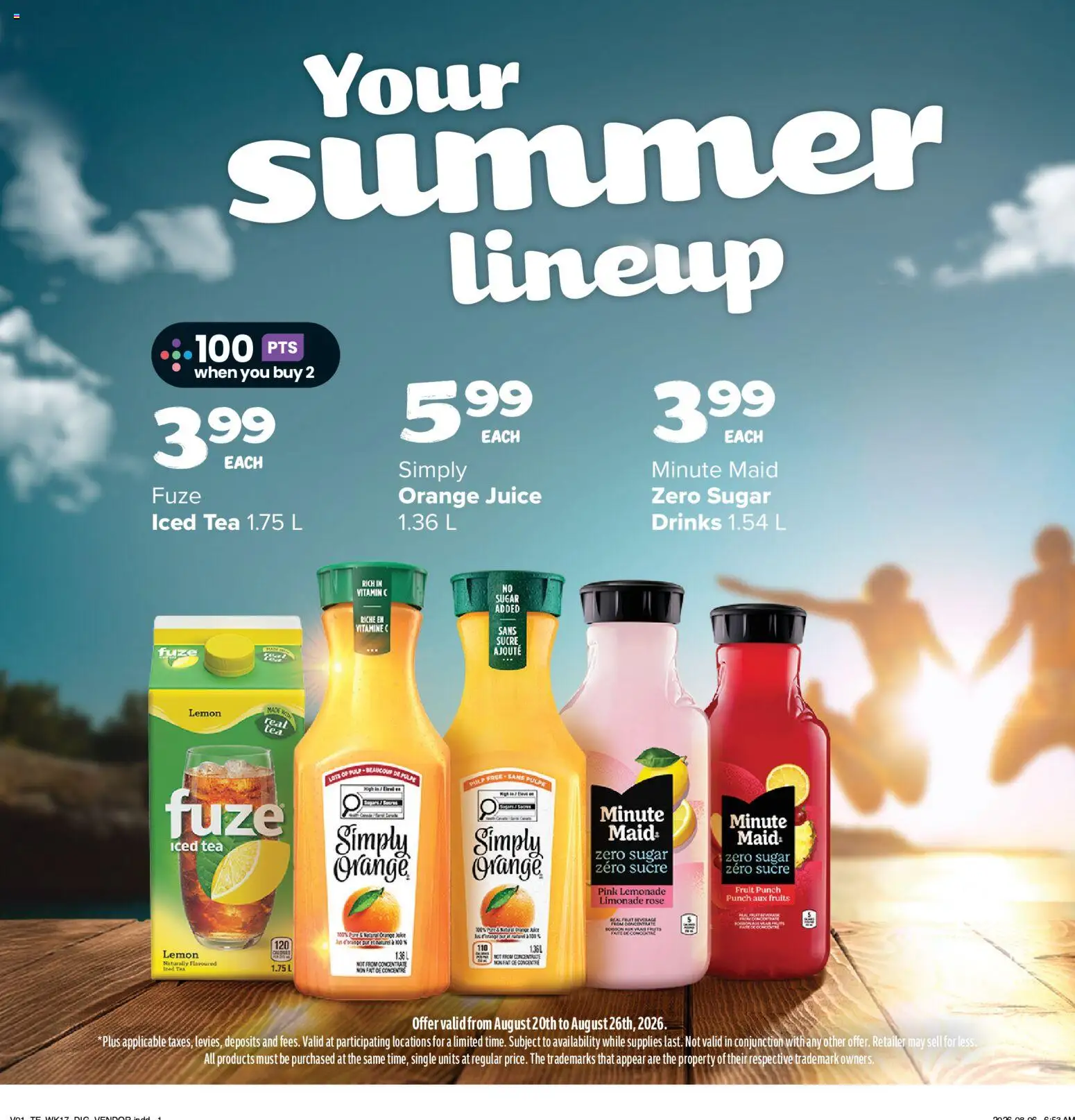 Thrifty Foods flyer valid from Aug 20, 2026 | Page: 15 | Products: Fruit, Sugar, Orange juice, Juice