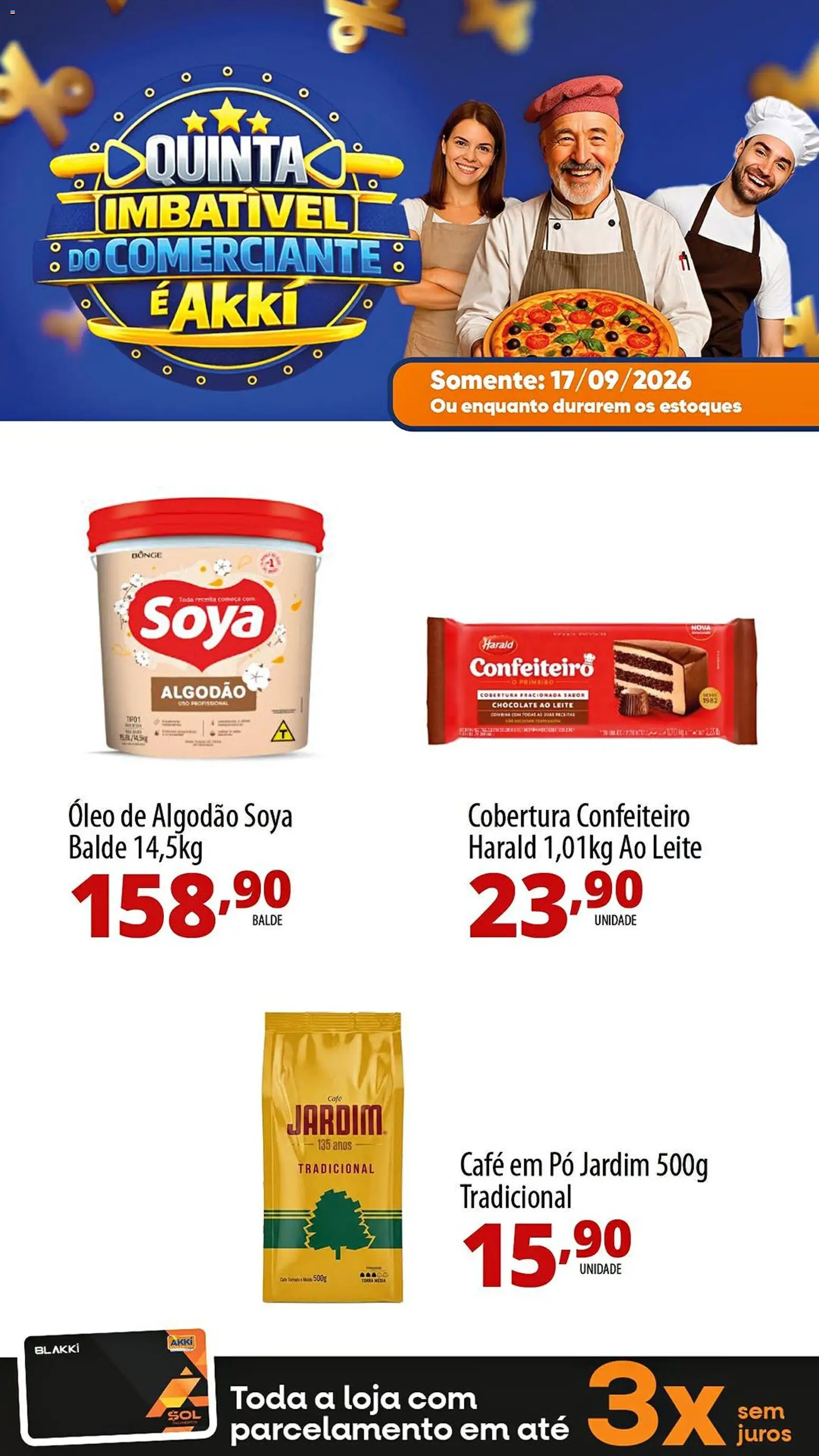 Akki Atacadista Folheto - válido de 17/09/2026 | Página: 6 | Produtos: Pó, Óleo, Algodão, Balde