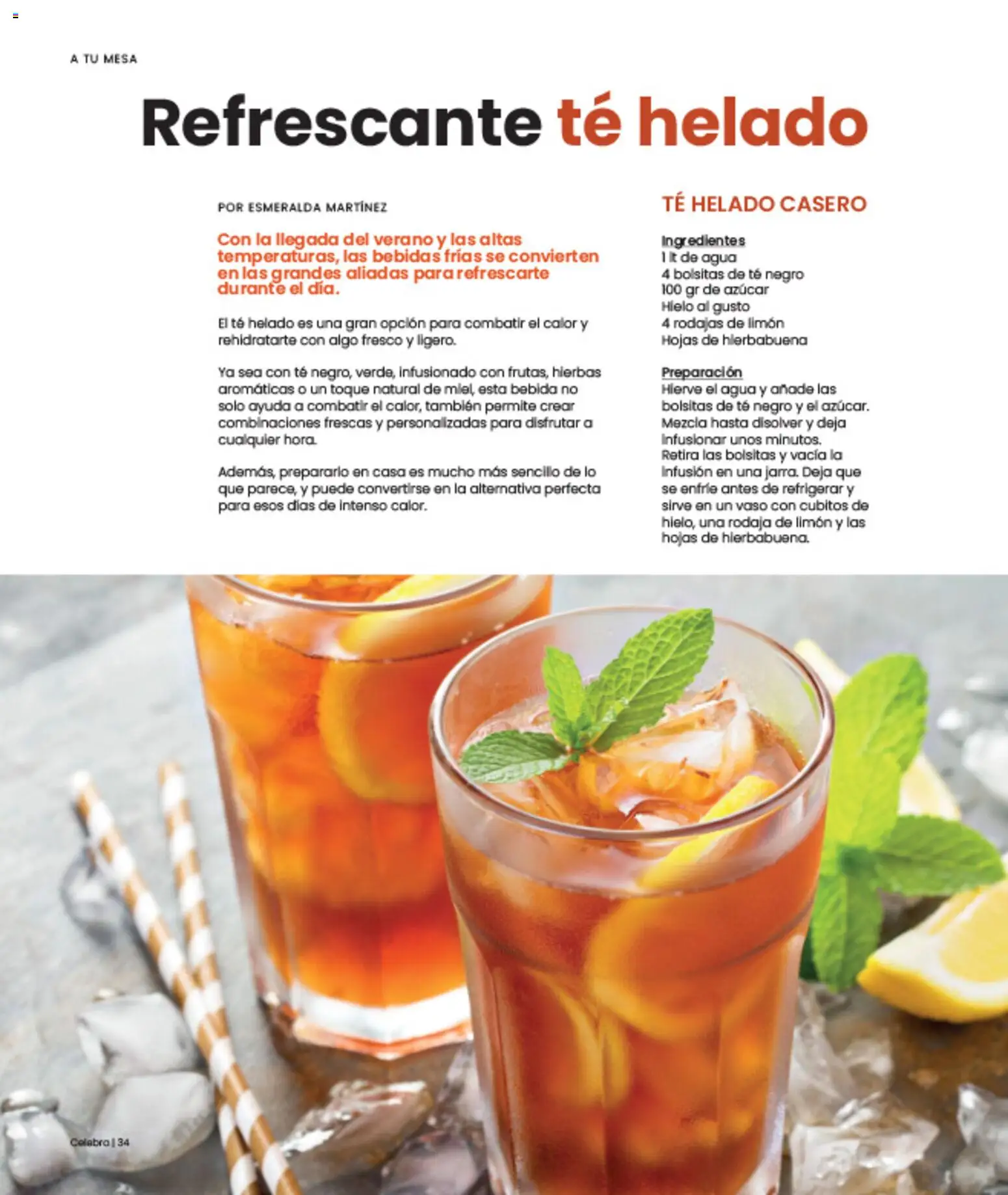 Nuevas ofertas de H-E-B válidas en toda la República Mexicana desde el 01/07/2026. ¡Encuentra las mejores ofertas en H-E-B folleto Celebra! | Página: 34 | Productos: Azúcar, Agua, Limón, Mesa